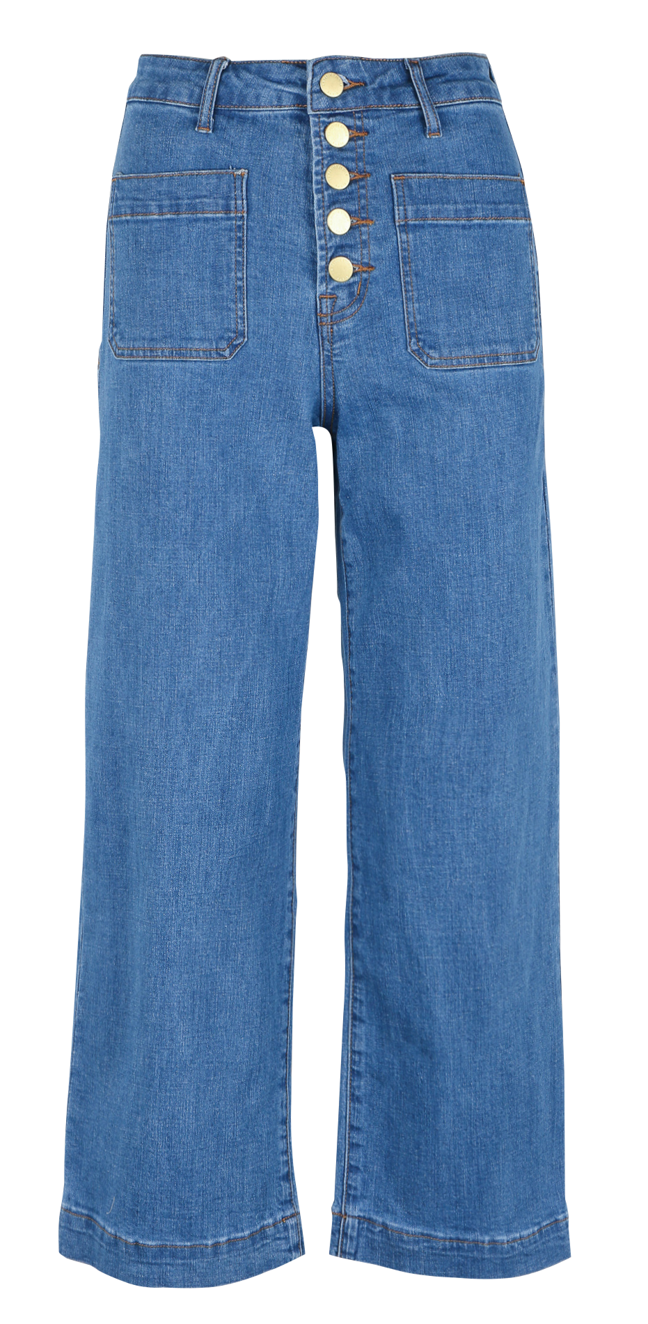 Jean flare en coton mélangé LA PETITE ETOILE Bleu