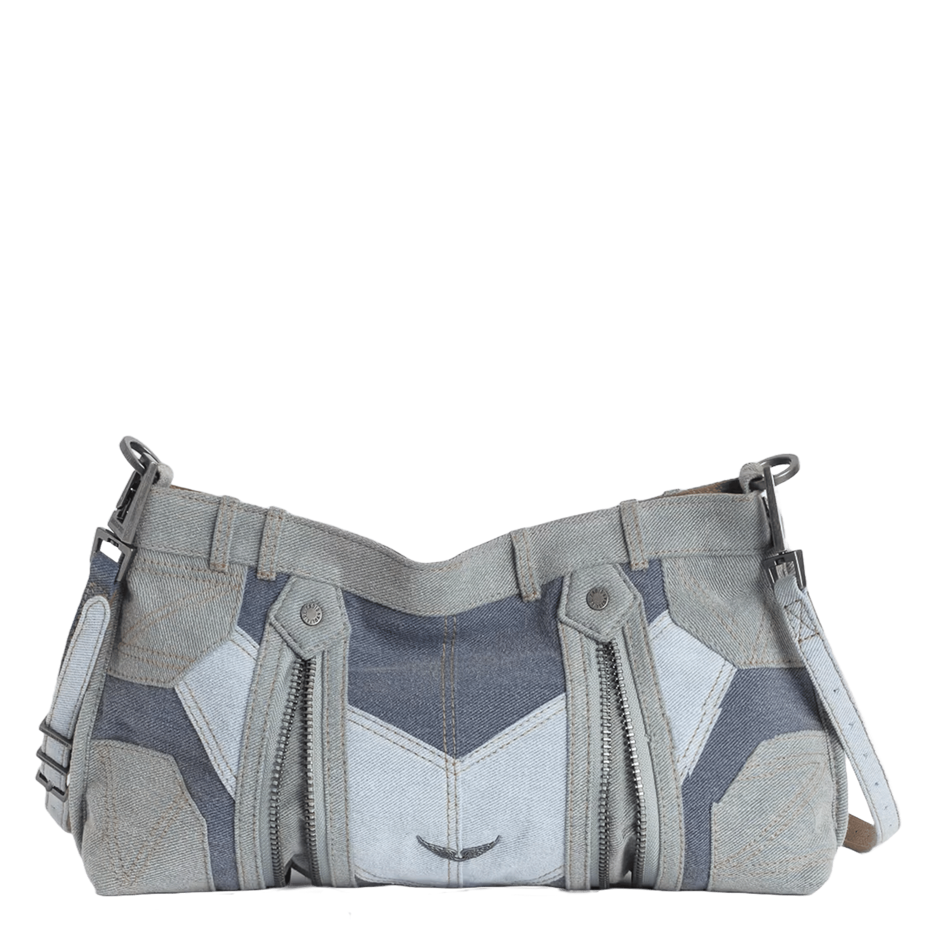 Sac bandoulière en coton ZADIG&VOLTAIRE Bleu