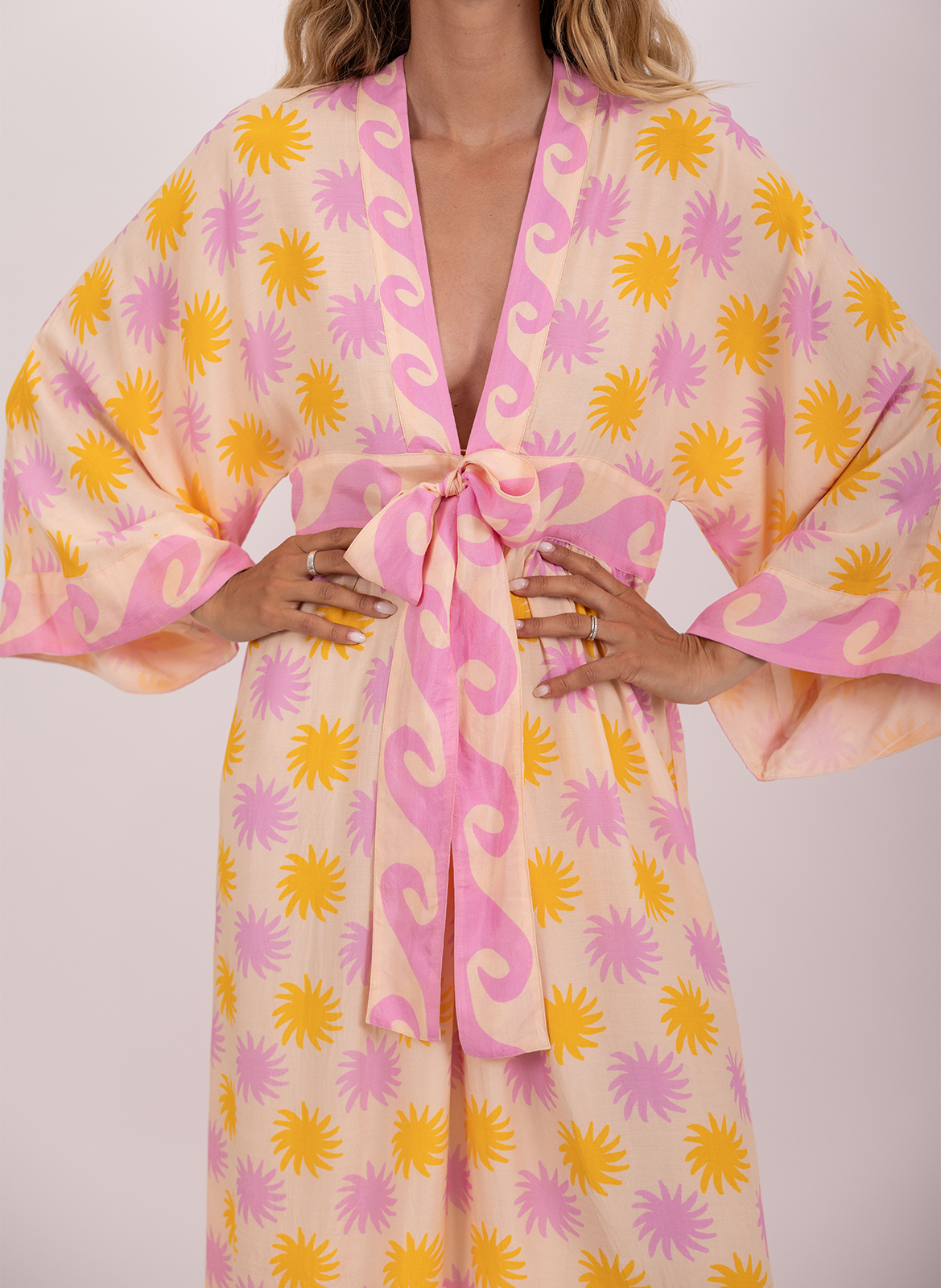 Robe ample longue en coton SUNDRESS Beige