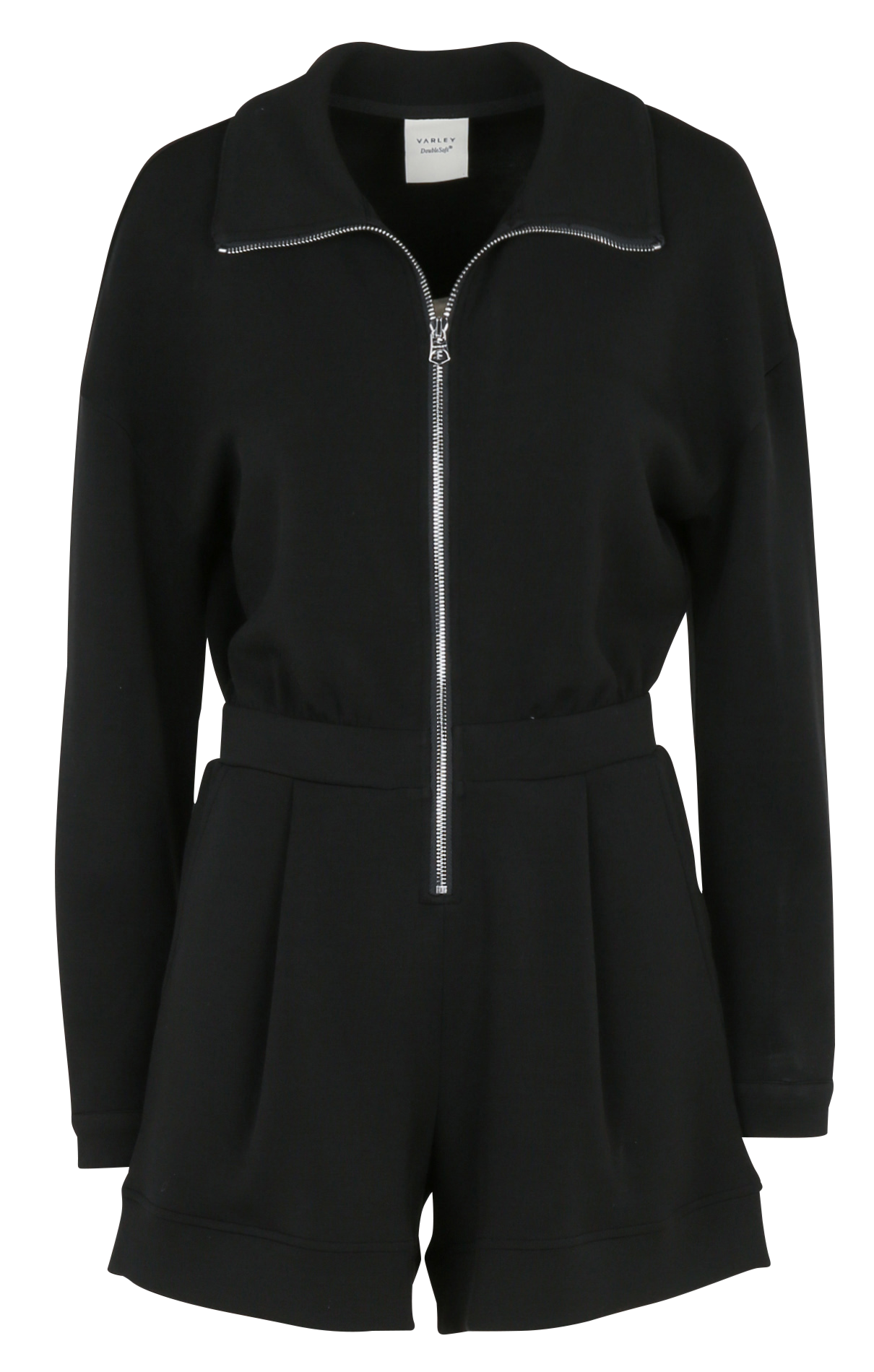 Gerader Playsuit mit Stehkragen VARLEY Schwarz
