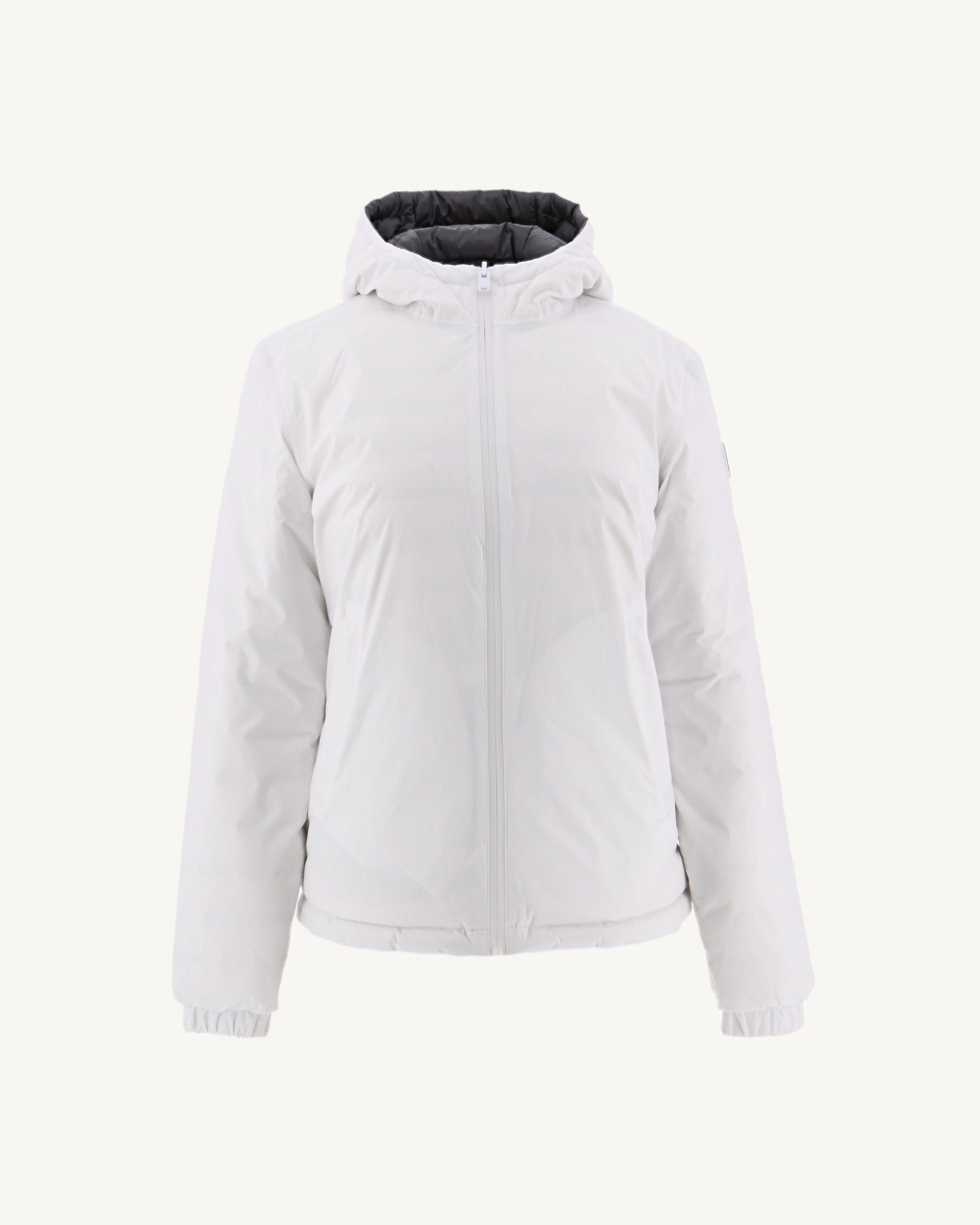 Reversible hooded puffer jacket JOTT White