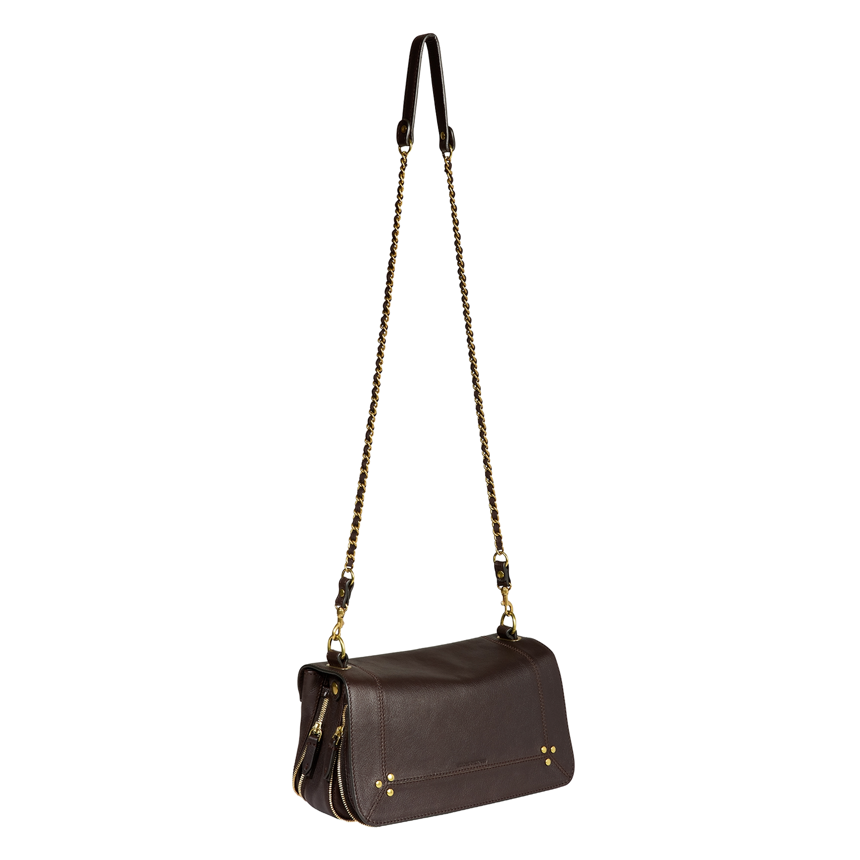Dori leather shoulder bag JEROME DREYFUSS Brown