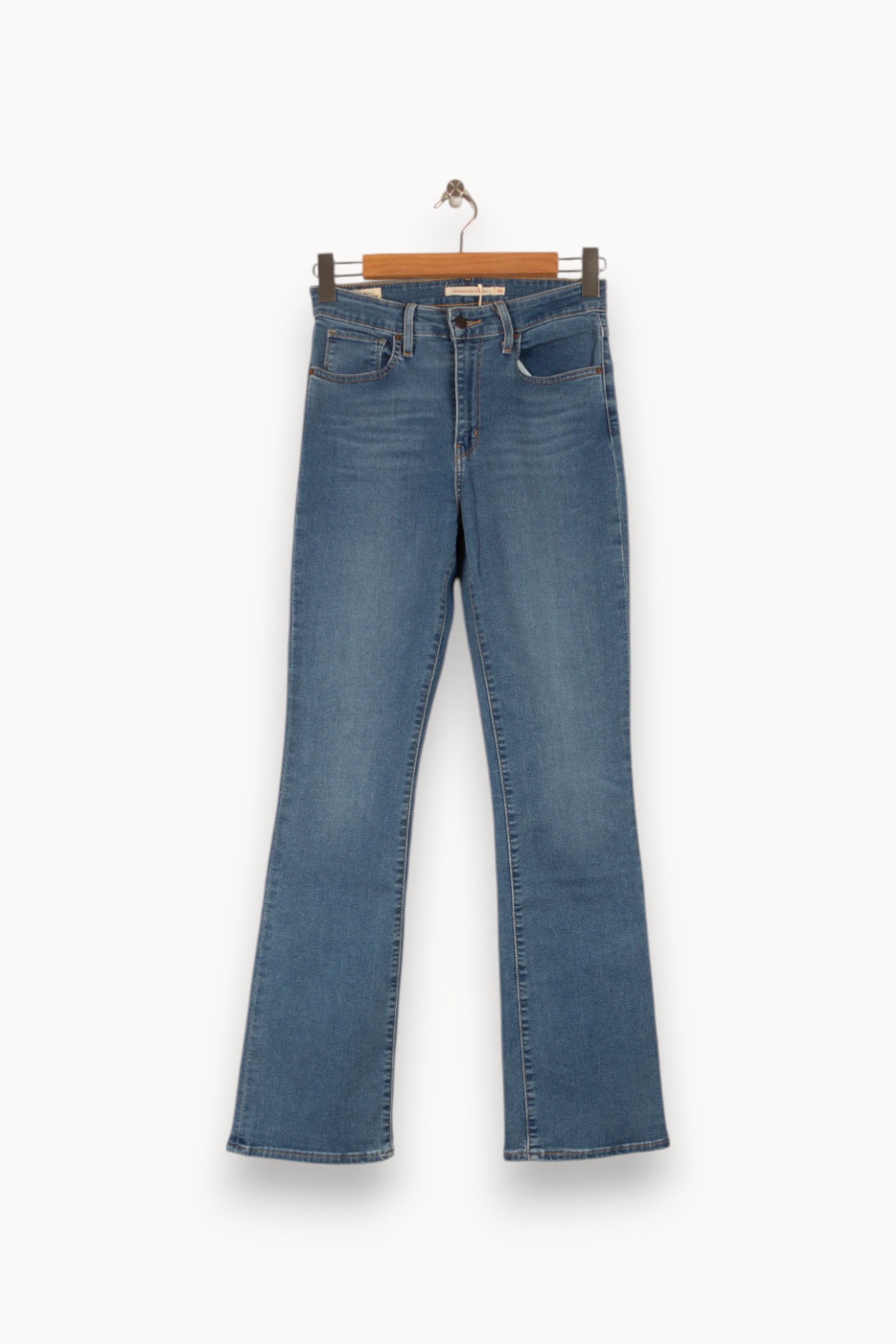 Cropped slim jeans with studs LEVI'S - Seconde main Blue