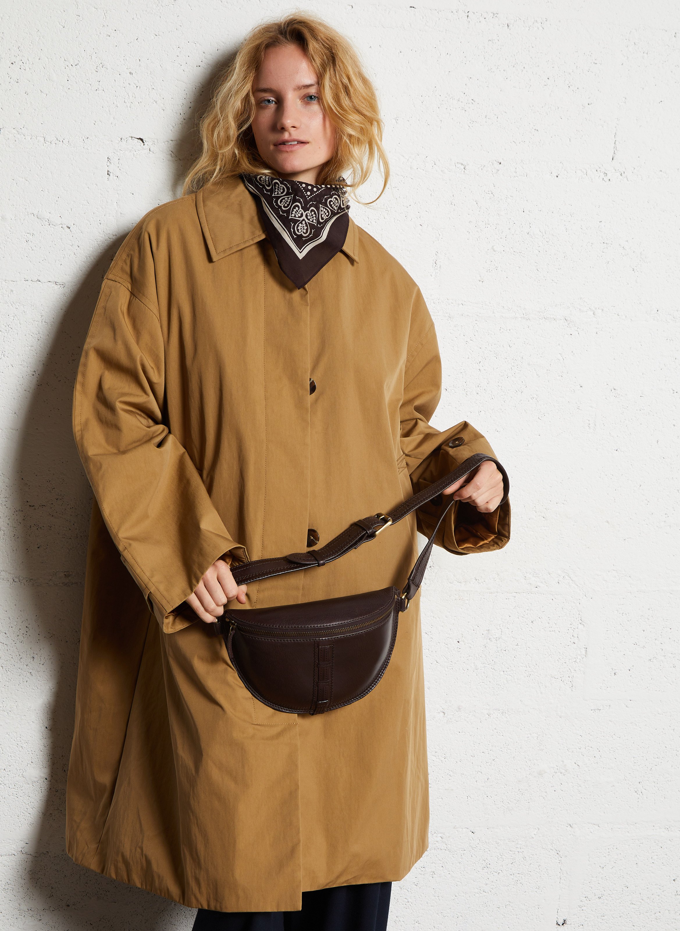 Sac banane en cuir MAISON 123 Marron