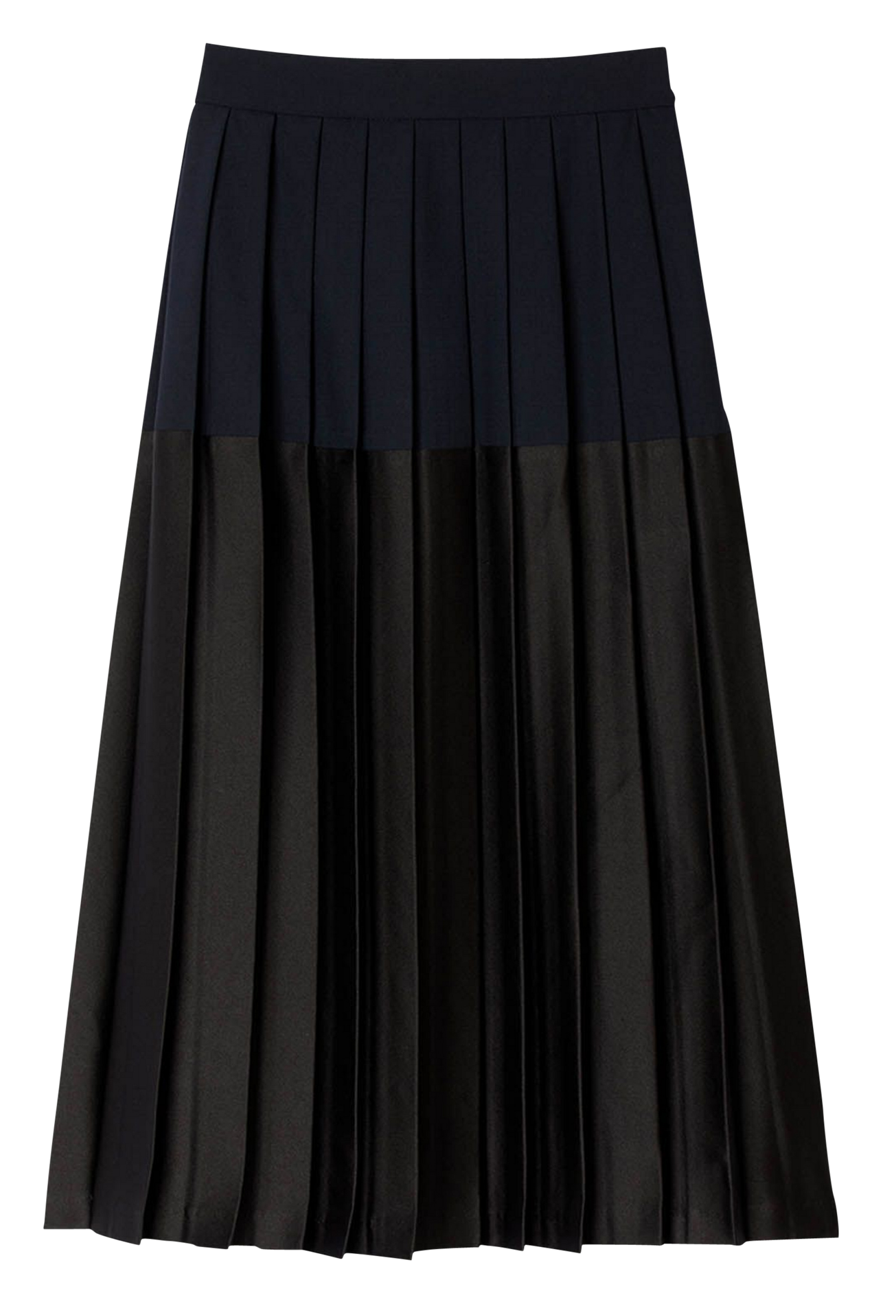 Mid-length pleated skirt SANDRO Blue