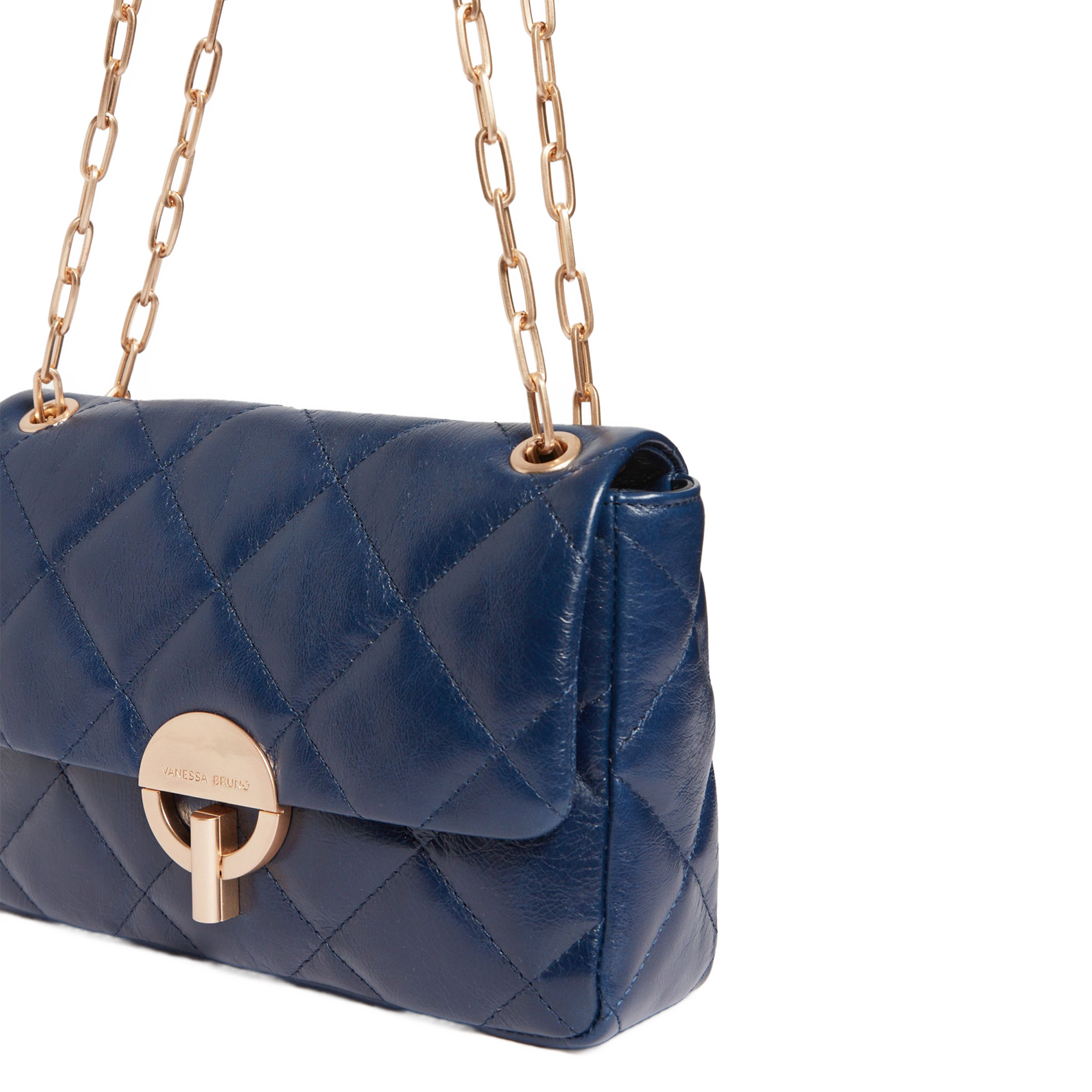 Dori leather shoulder bag VANESSA BRUNO Blue