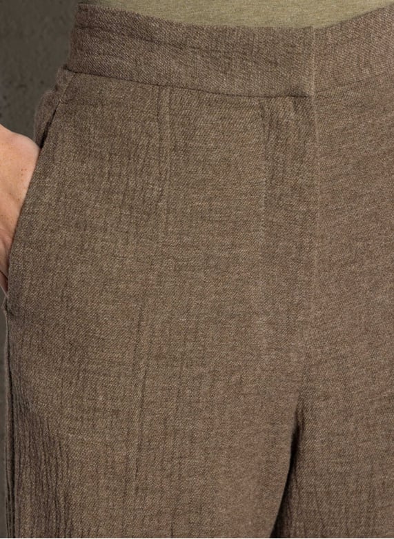 Pantalon large stretch | Marron by MASSCOB Pantalon large stretch Marron