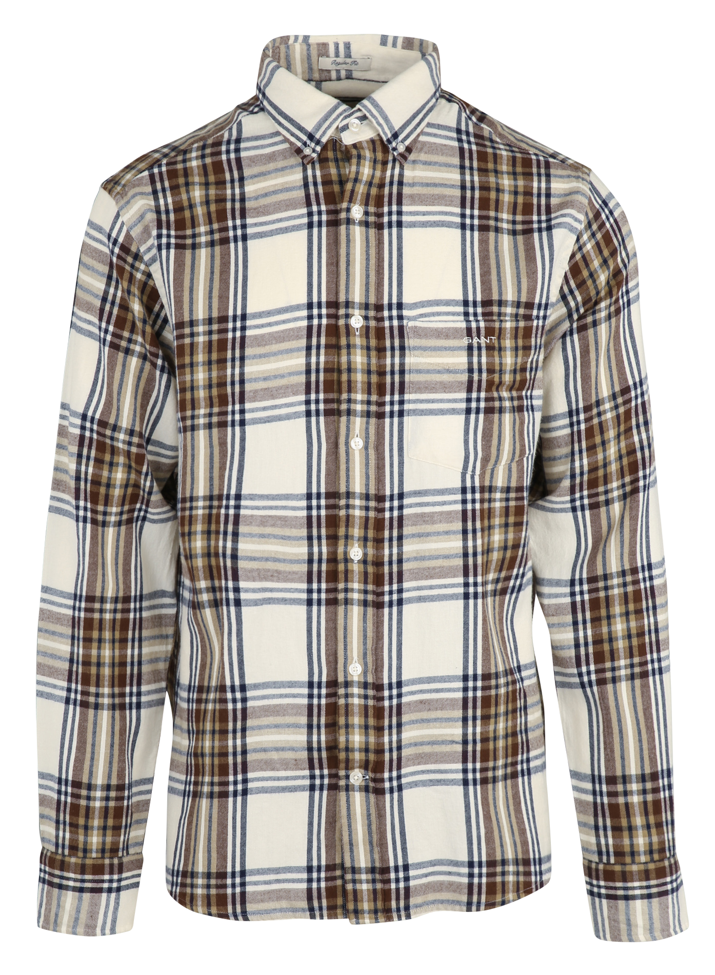 Regular shirt with patterns GANT Beige