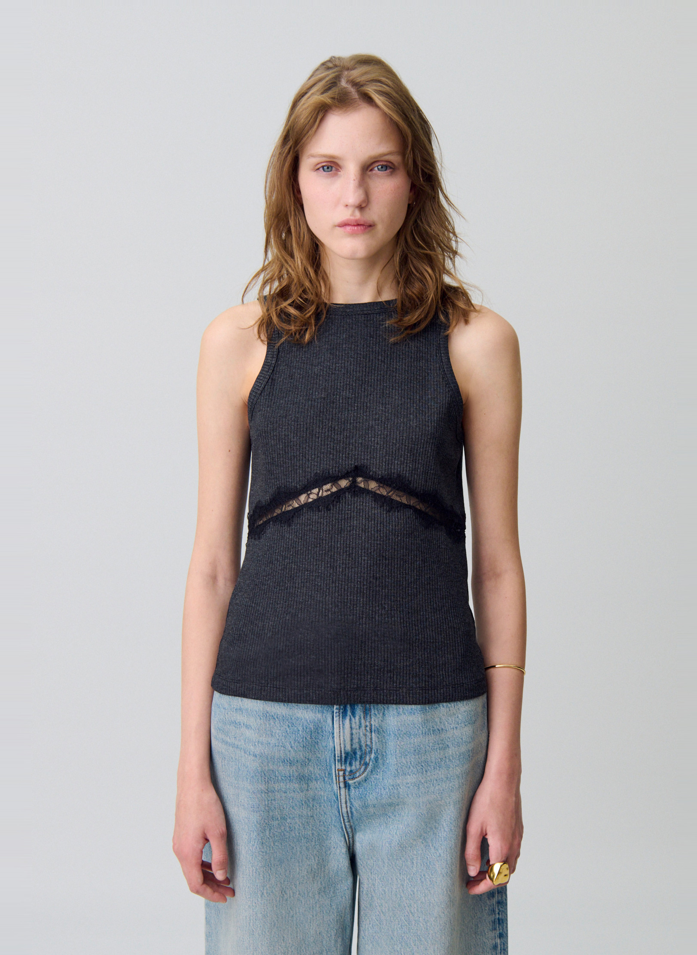 Cotton T-shirt CLAUDIE PIERLOT Black