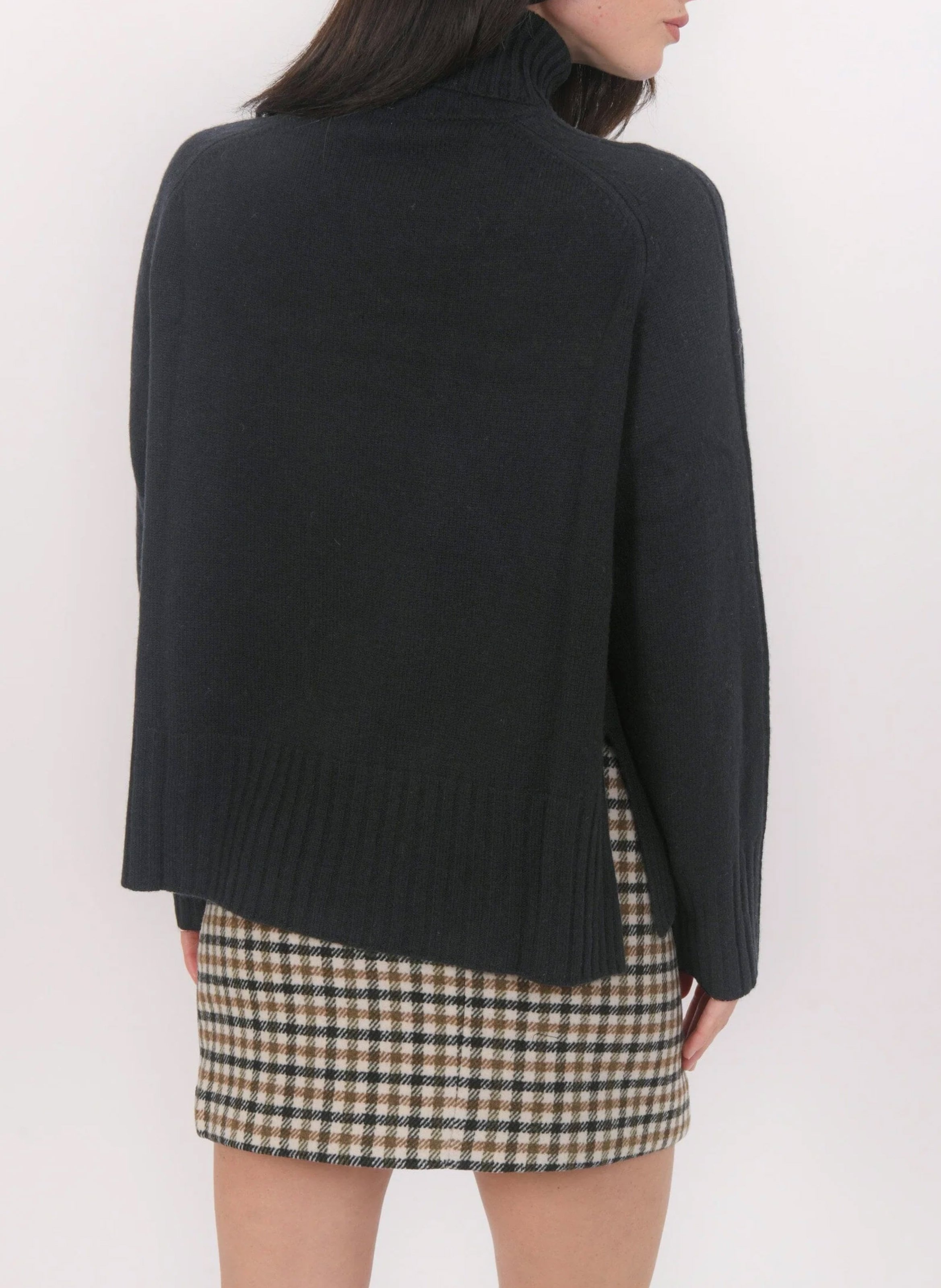 Oversize Rollkragenpullover aus Wolle und Kaschmir KOOKAI Schwarz