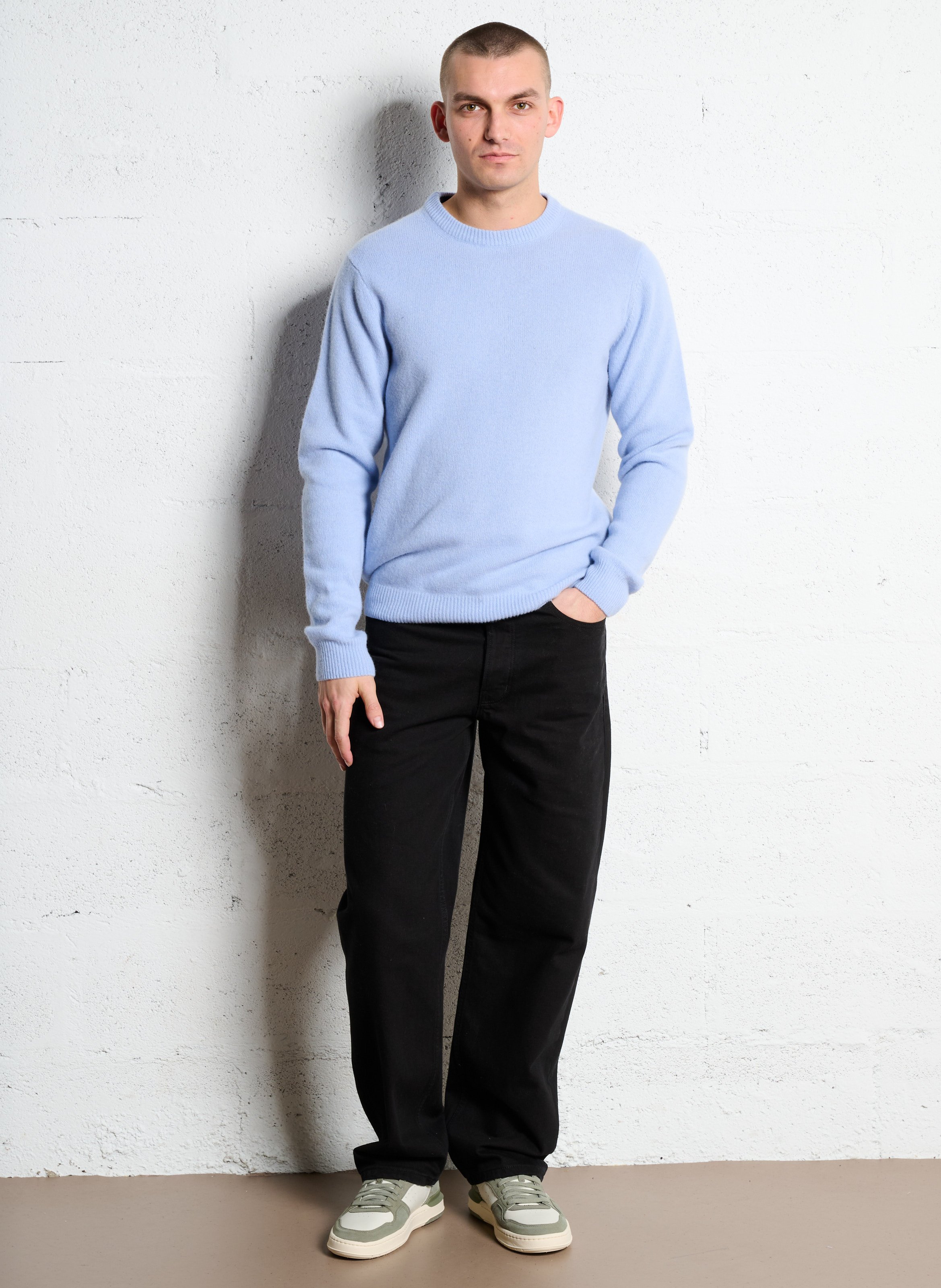 Alpaca wool sweater CASUAL FRIDAY Blue