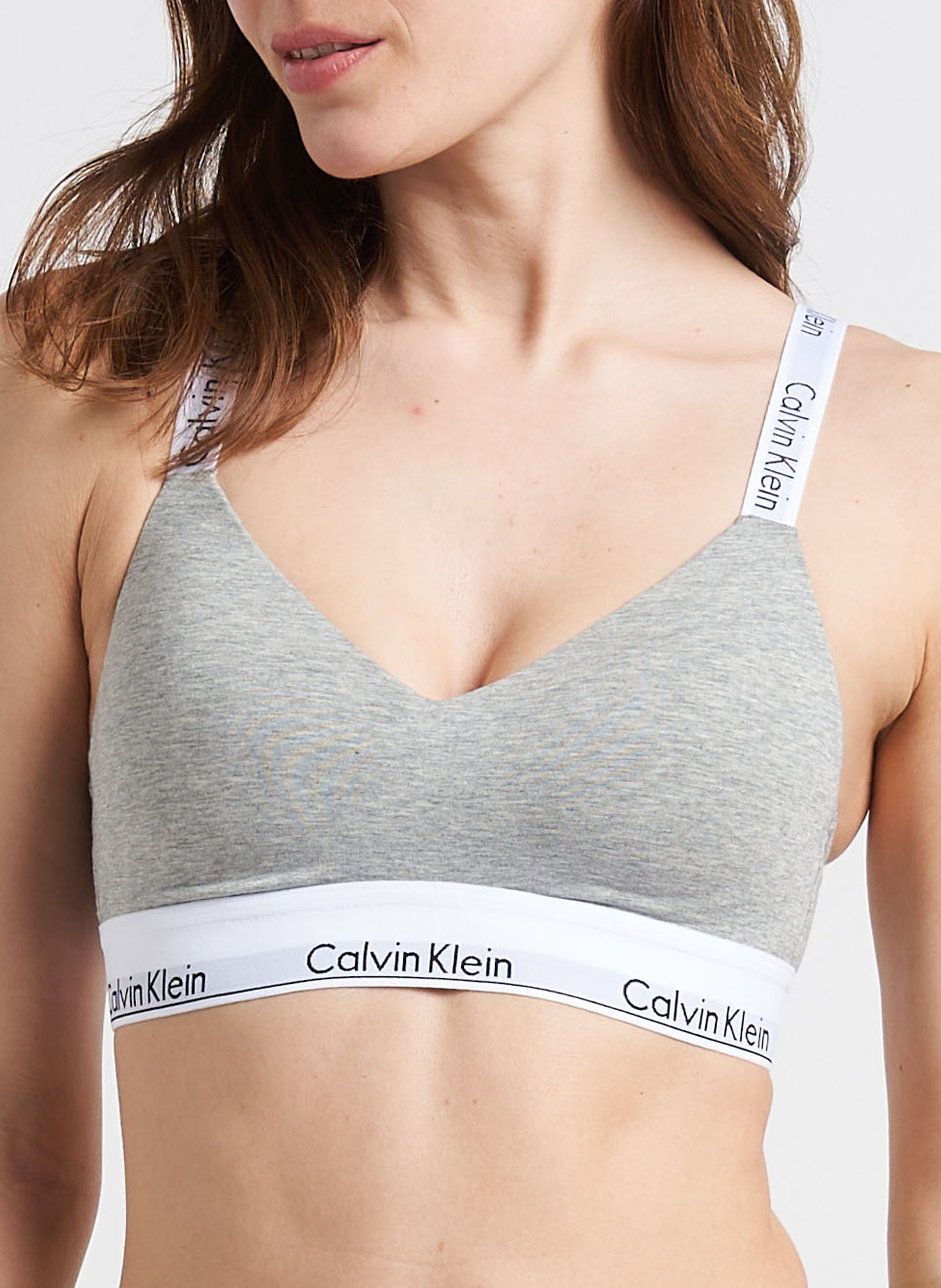 Behatop van katoenmix CALVIN KLEIN UNDERWEAR Grijs