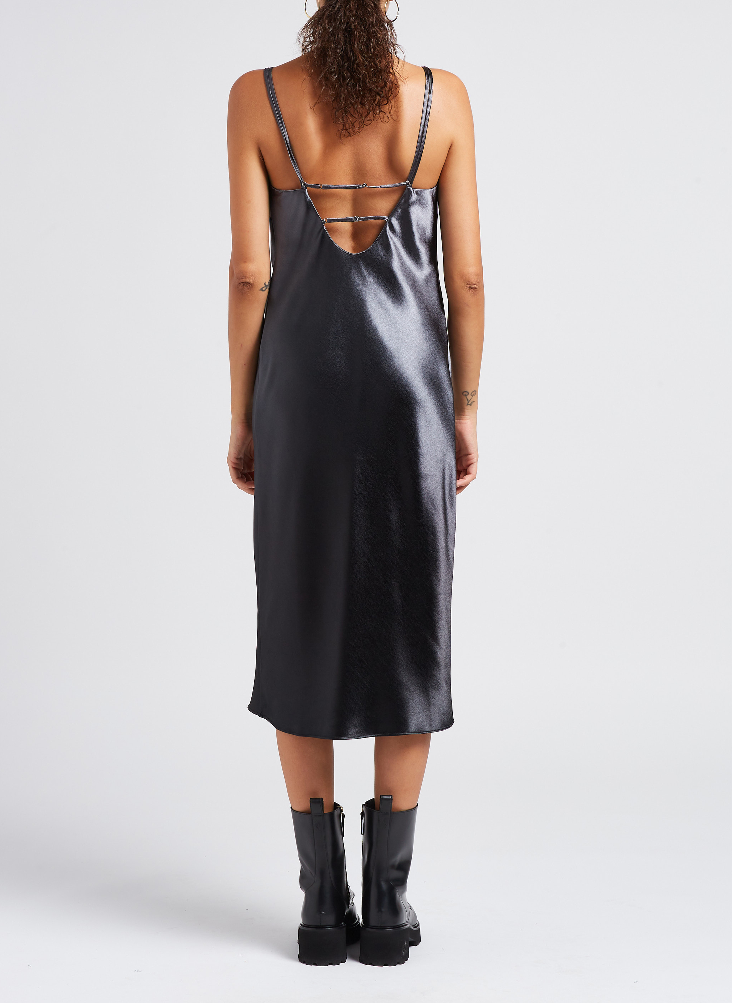 Mittellanges Negligé-Kleid SAMSOE SAMSOE Grau