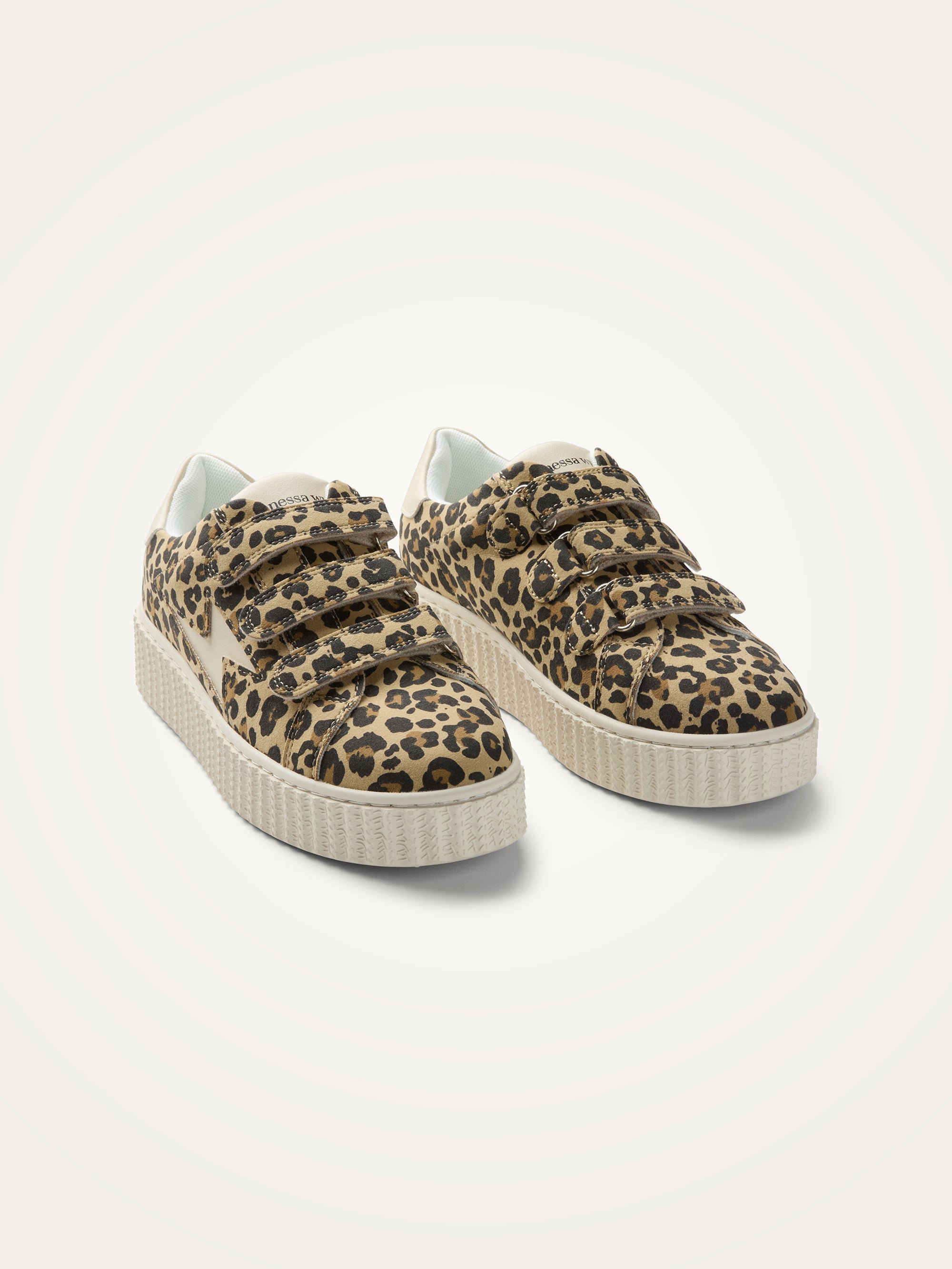 Low sneakers with scalloped Velcro straps VANESSA WU Multicolored