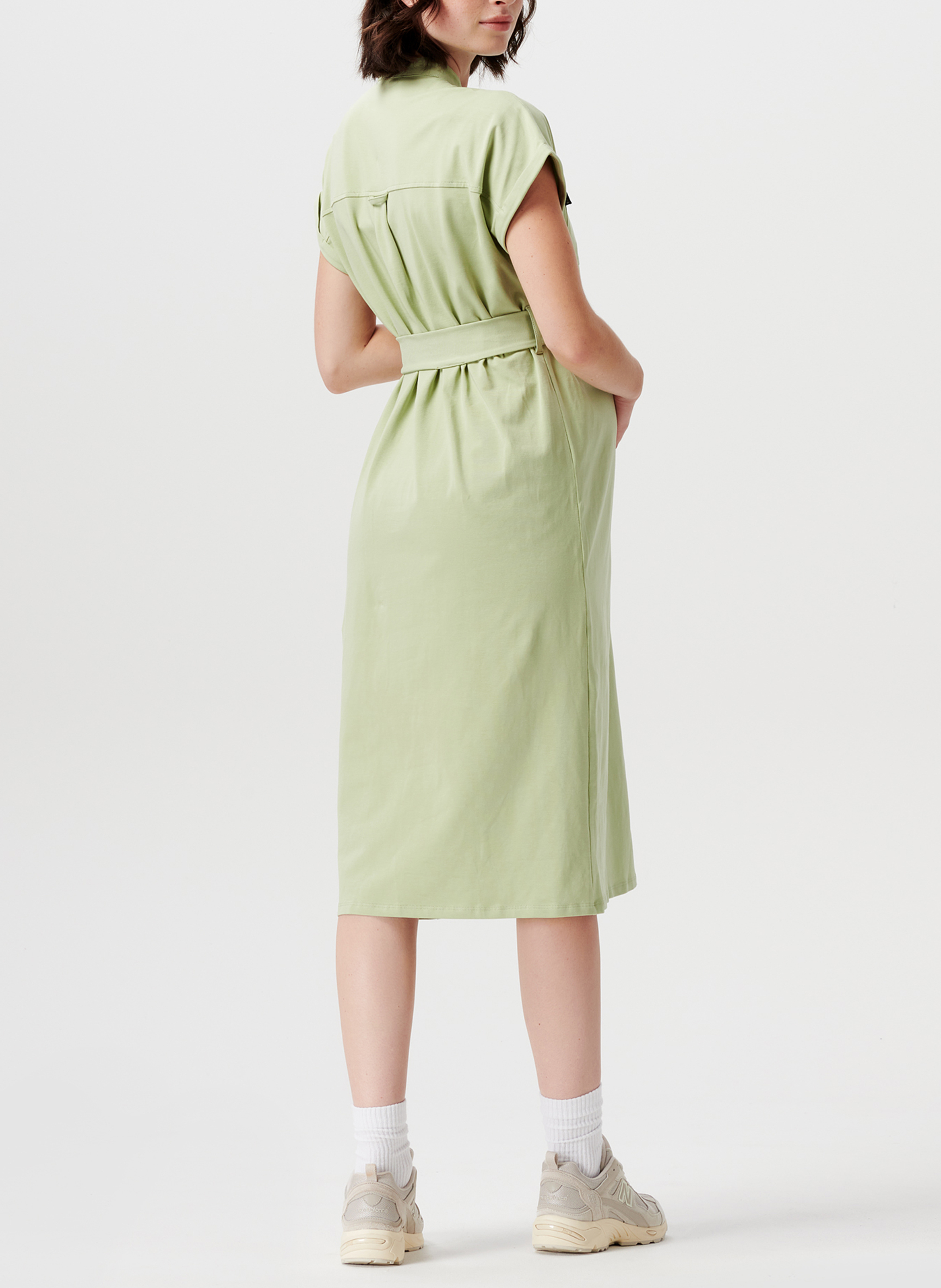 Robe longue cache couer de grossesse  SUPERMOM Vert