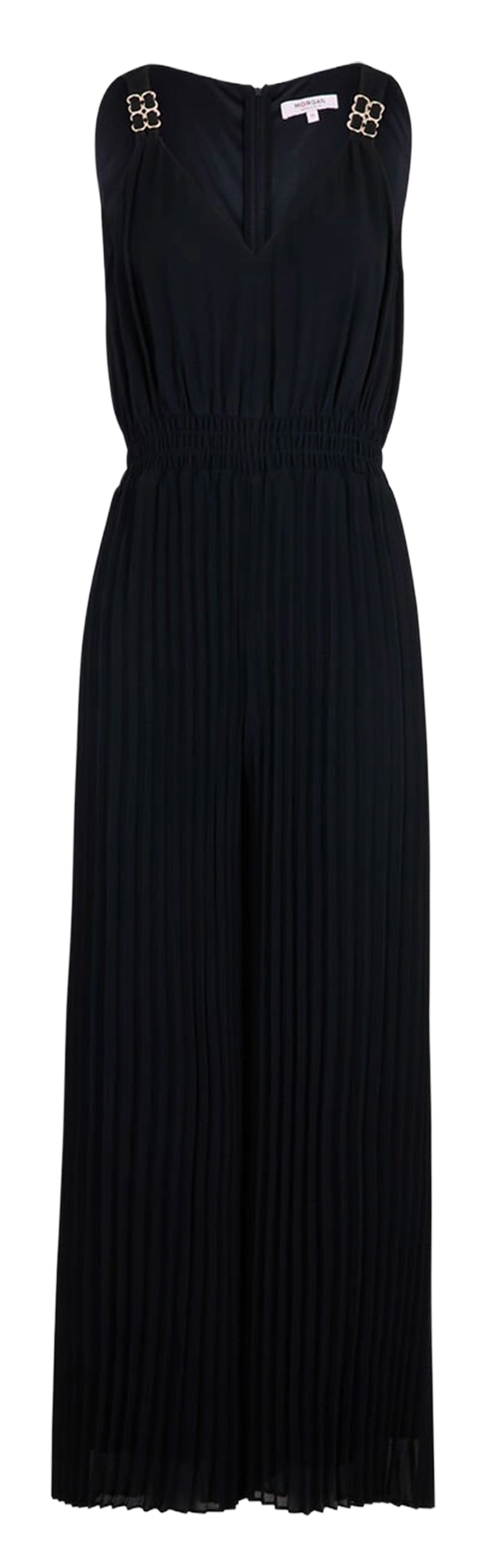 Combinaison large col V unie MORGAN Bleu