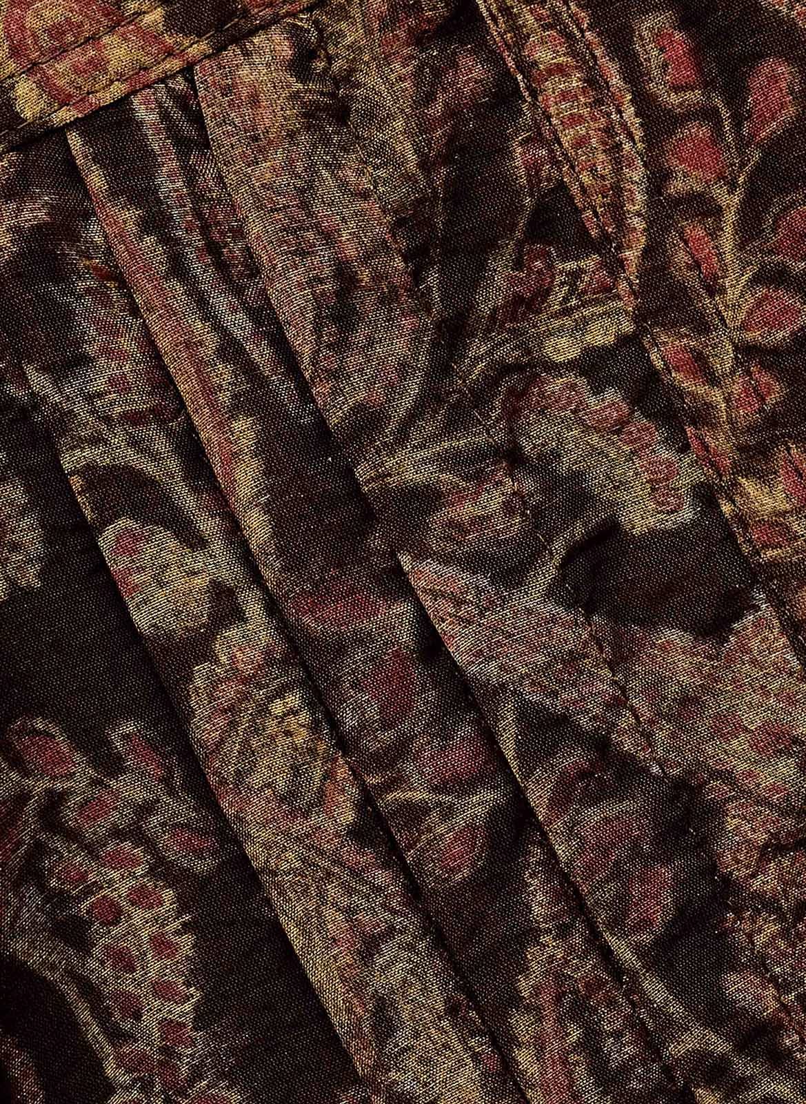 Short fitted printed V-neck dress BA&SH Khaki