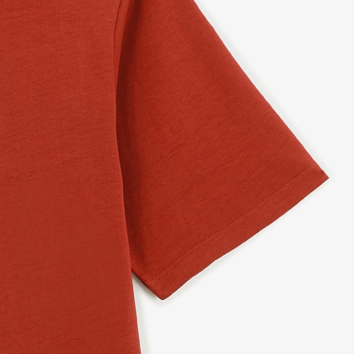 Round-neck cotton T-shirt SERGE BLANCO Red