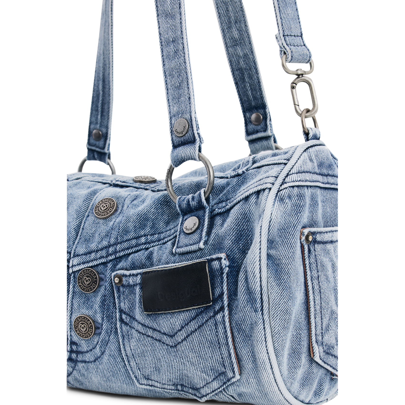 Katoenen handtas DESIGUAL Blauw