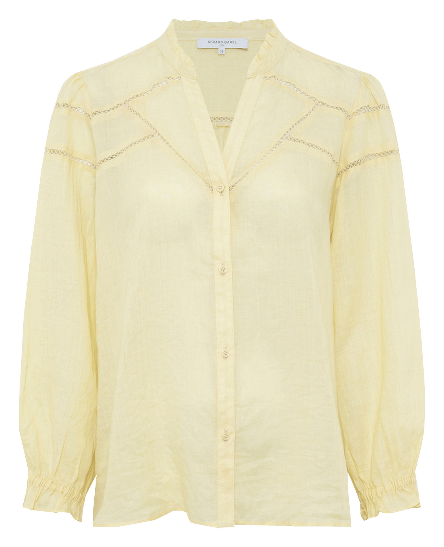 Chemise col V GERARD DAREL Jaune