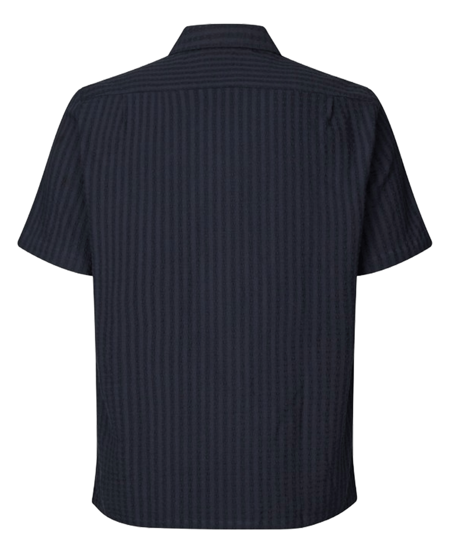 Regular-fit overhemd van biokatoen met textuur SAMSOE SAMSOE Blauw