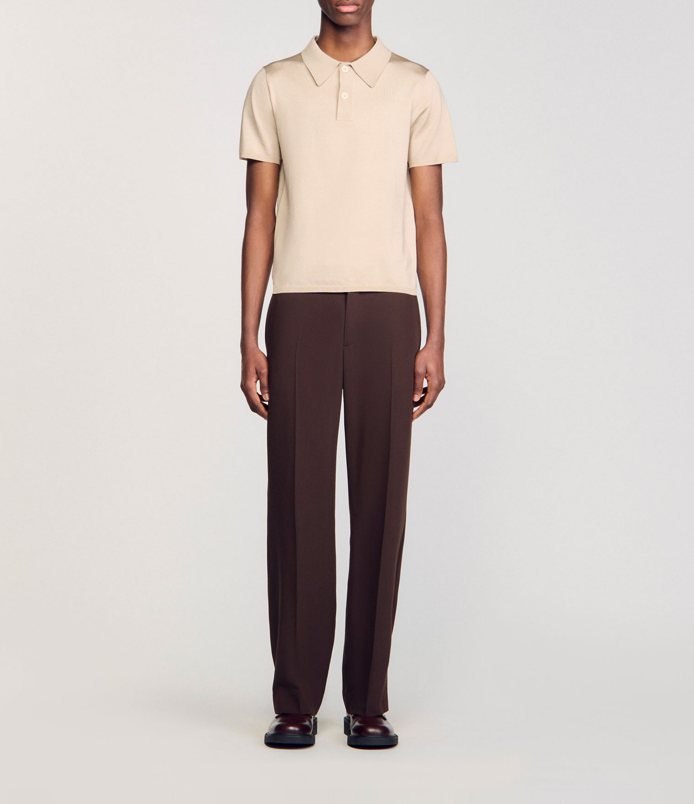 Polo regular fit  SANDRO Blanc
