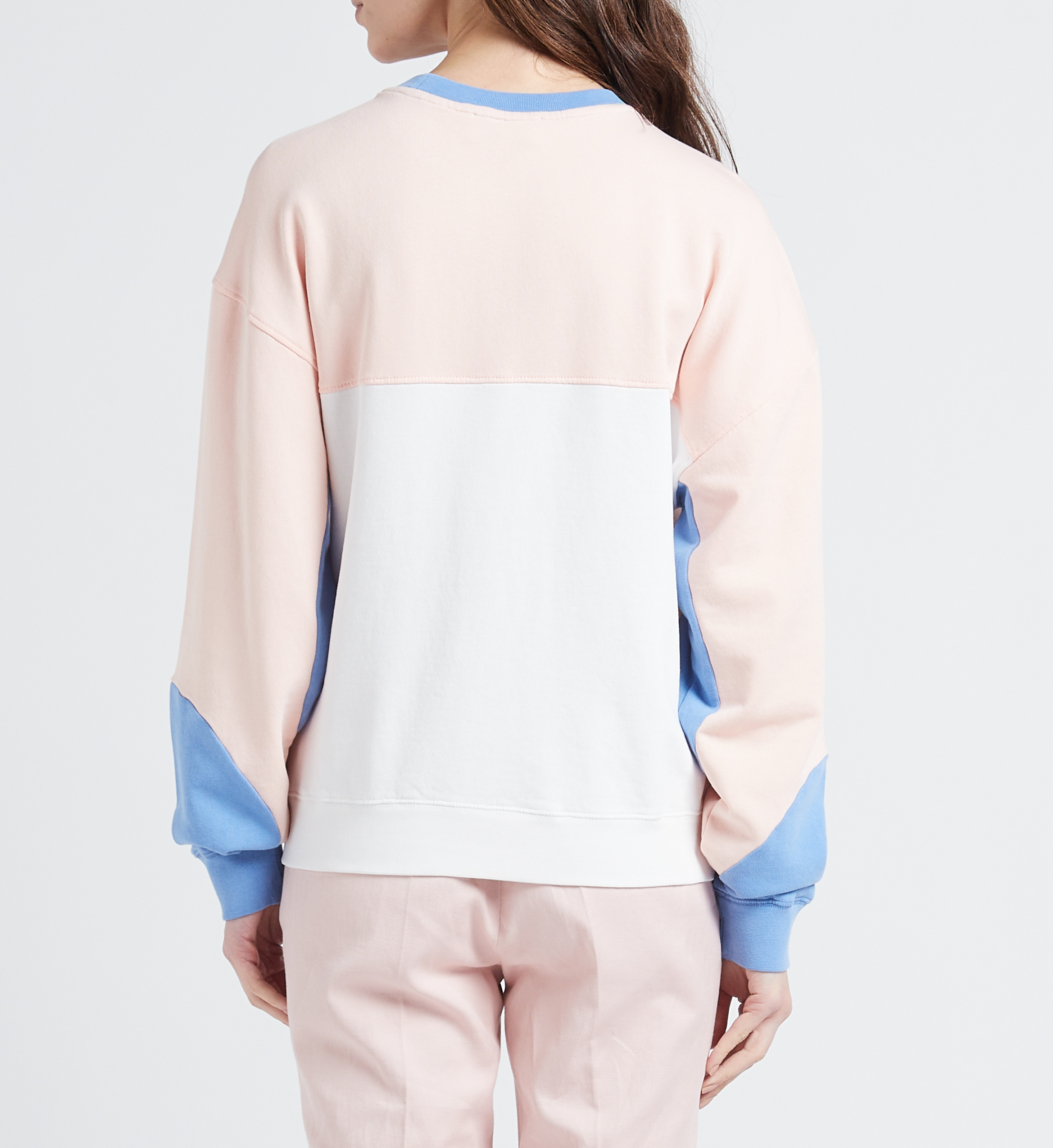 Sweat col rond en coton bio  MAISON LABICHE Blanc