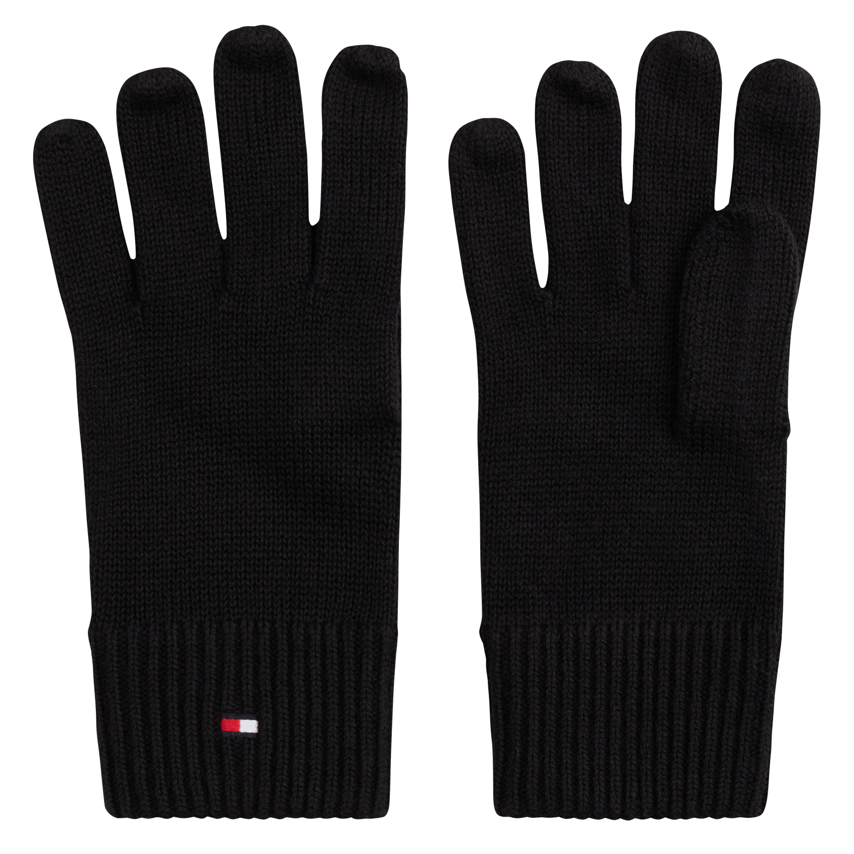 Einfarbige Handschuhe aus Bio-Baumwollmischung TOMMY HILFIGER