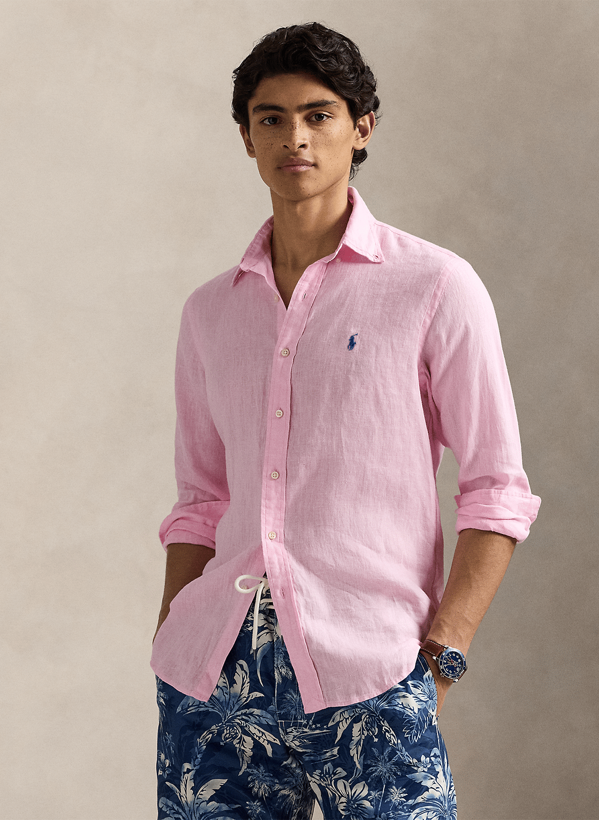 Linnen, regular fit overhemd POLO RALPH LAUREN