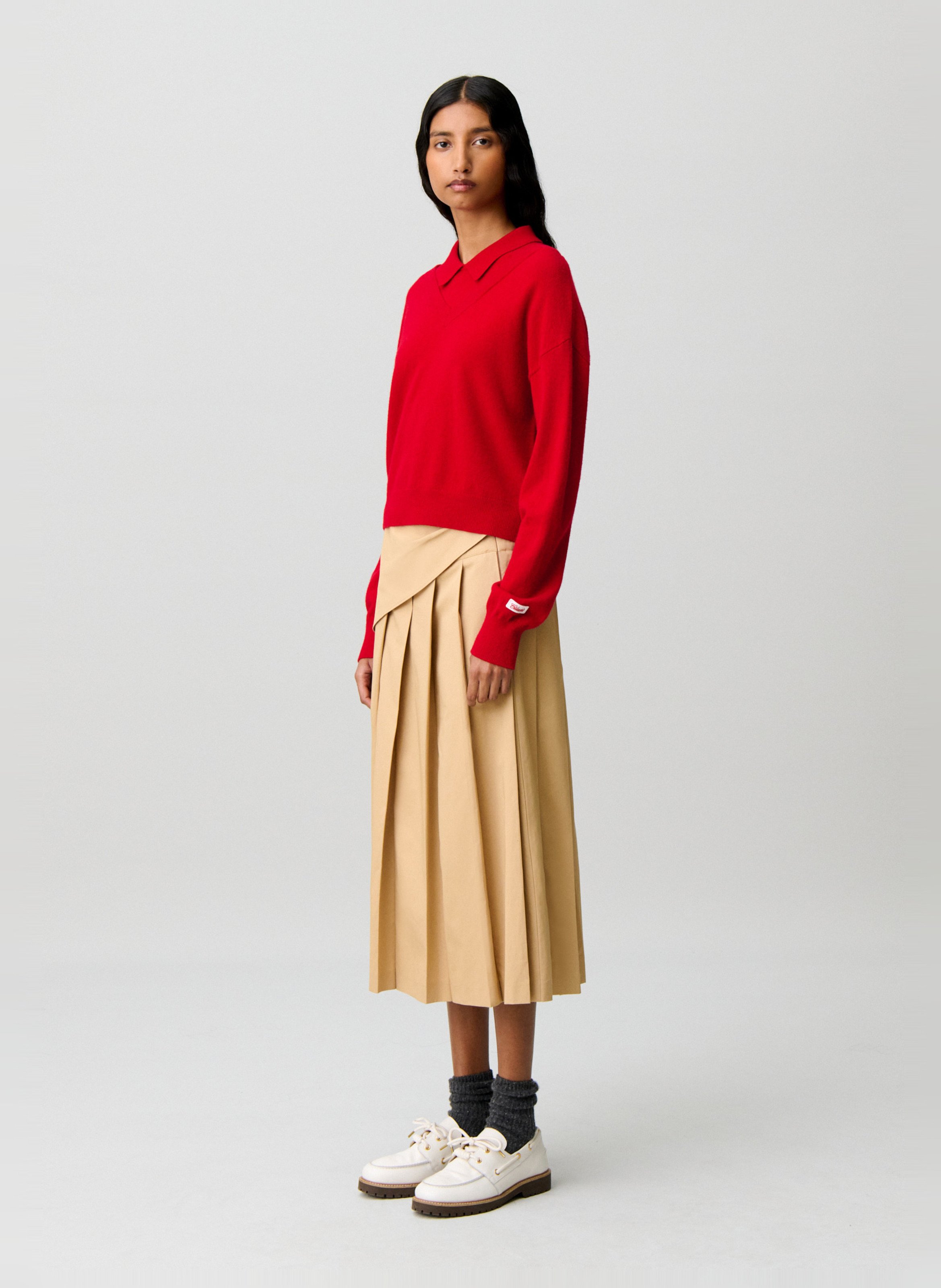 Oversized wollen trui CLAUDIE PIERLOT Rood