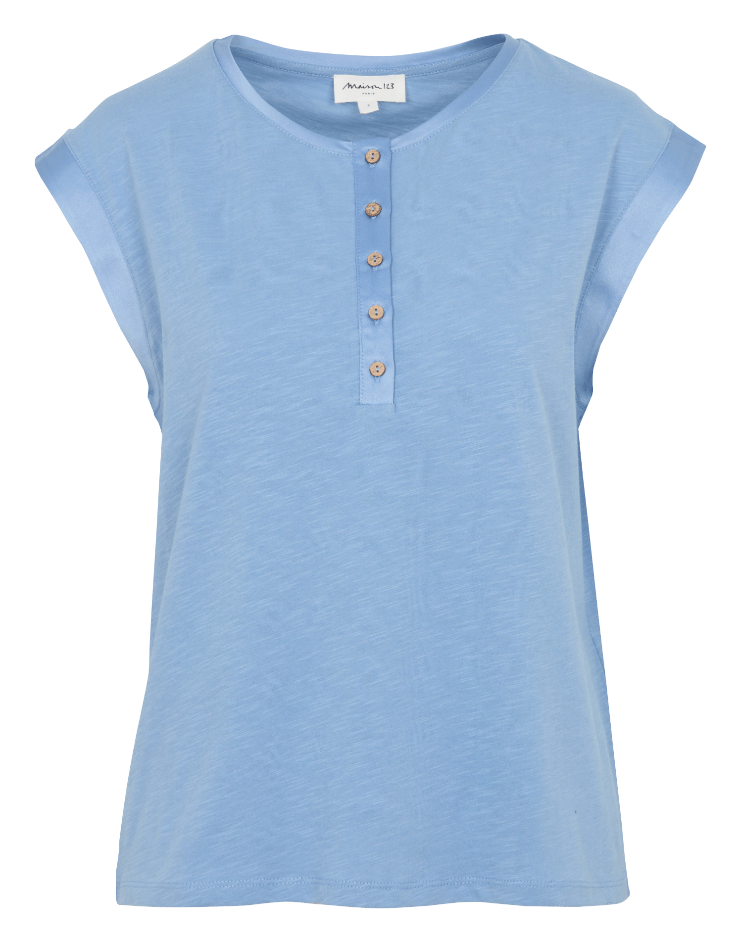 Tee-shirt oversize en coton MAISON 123 Bleu