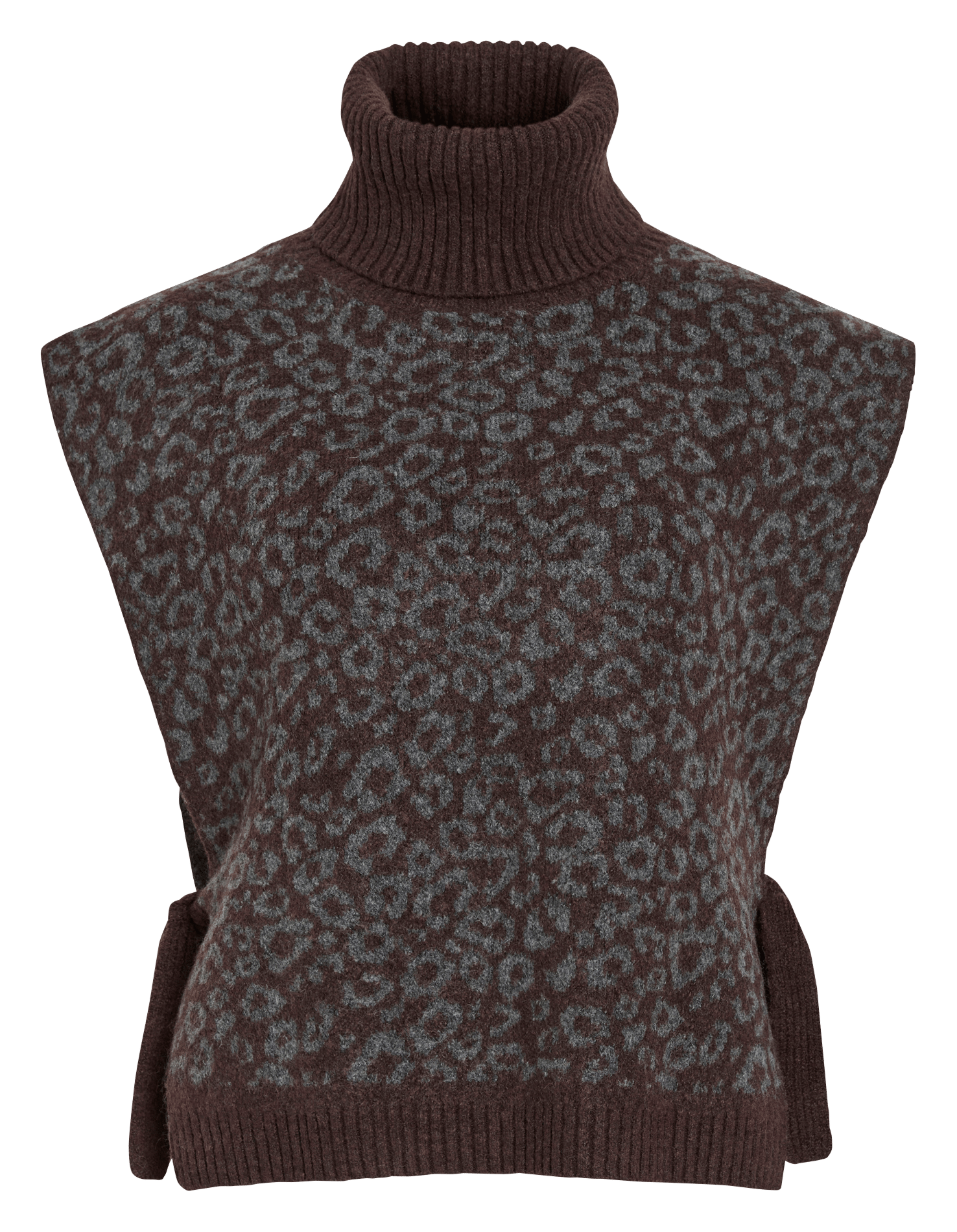 Oversized sweater met print VILA Bruin