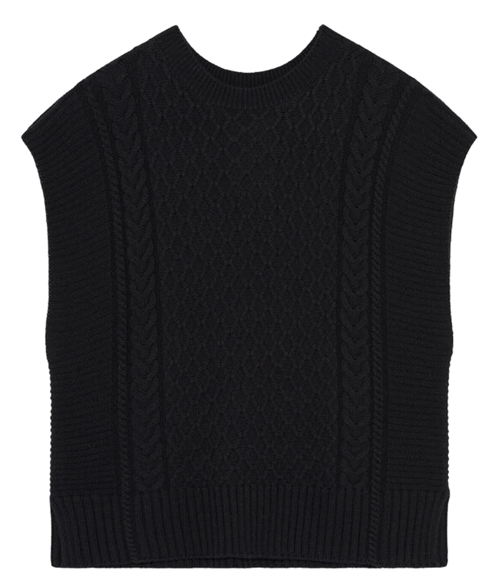 Pull col rond | Noir CAROLL Femme
