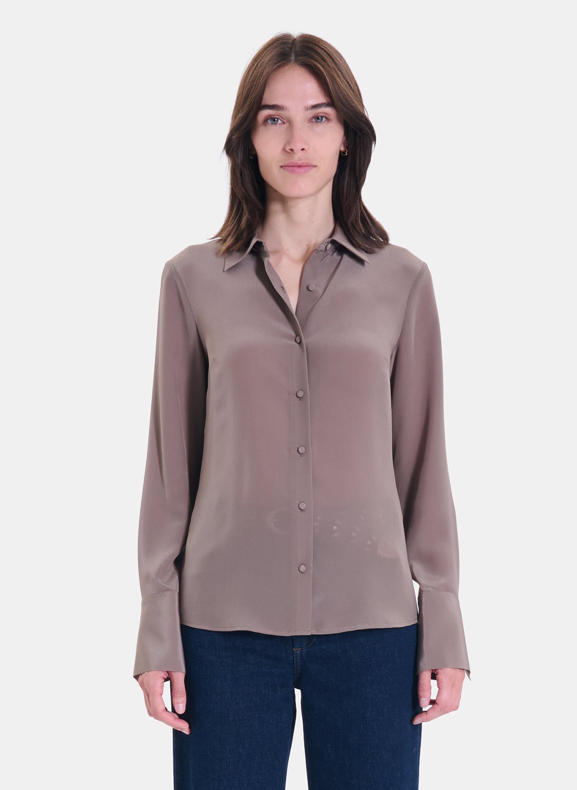 Rechte zijden blouse ZAPA Grijs