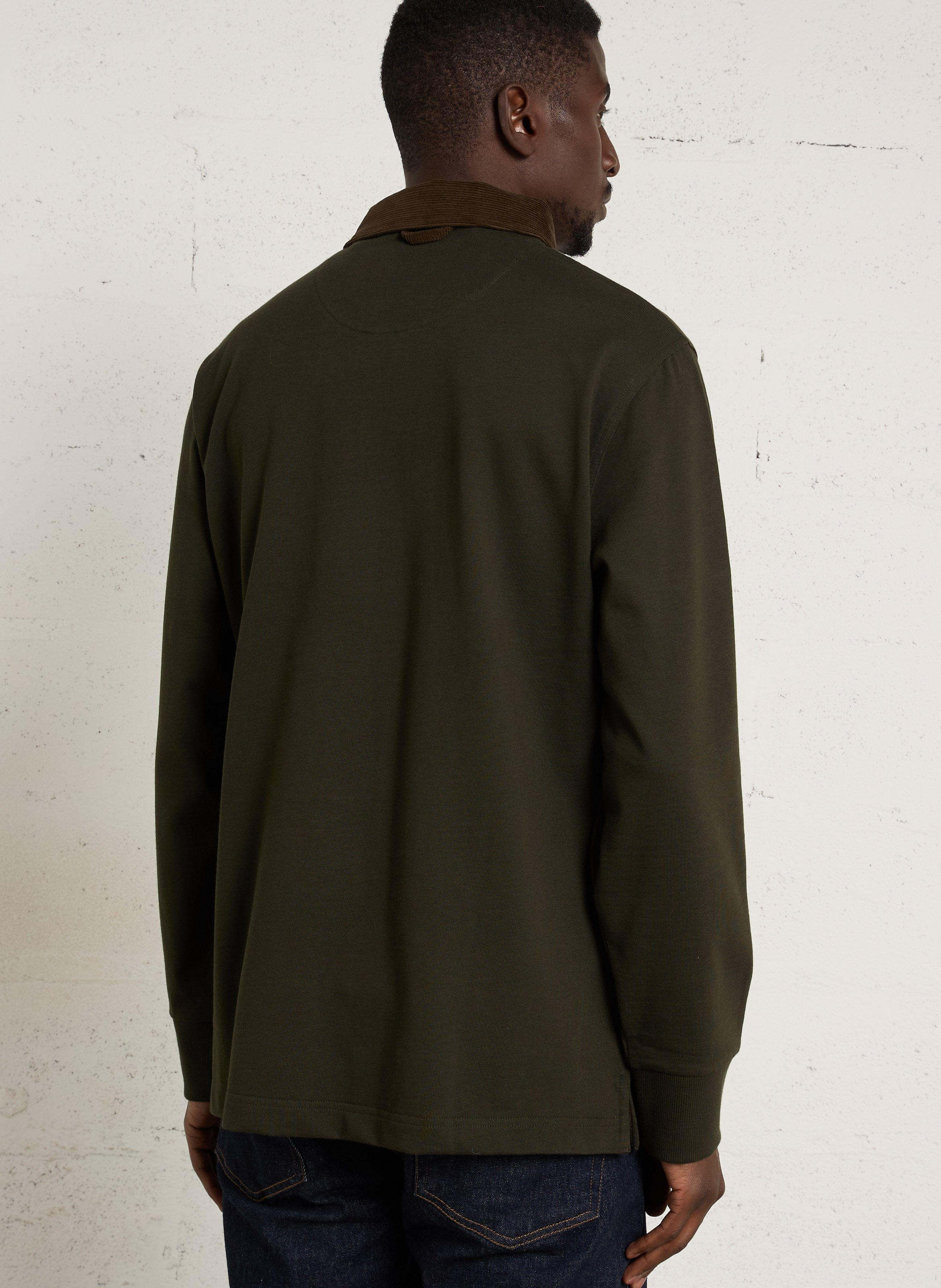 Polo manches longues en coton GANT Vert