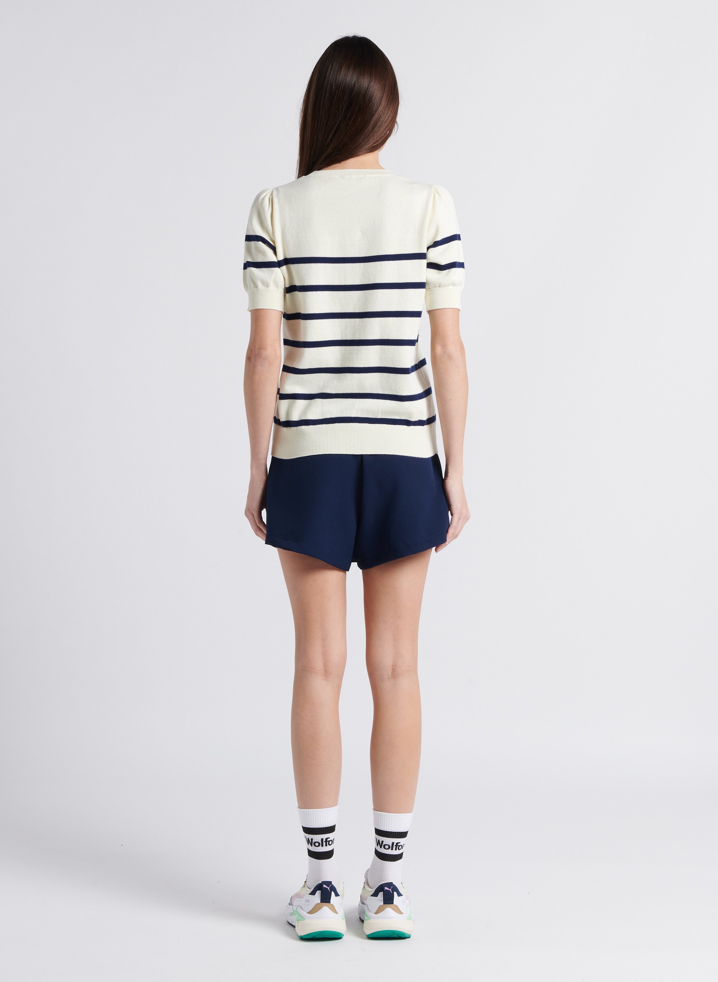 Asymmetrische skort Blauw