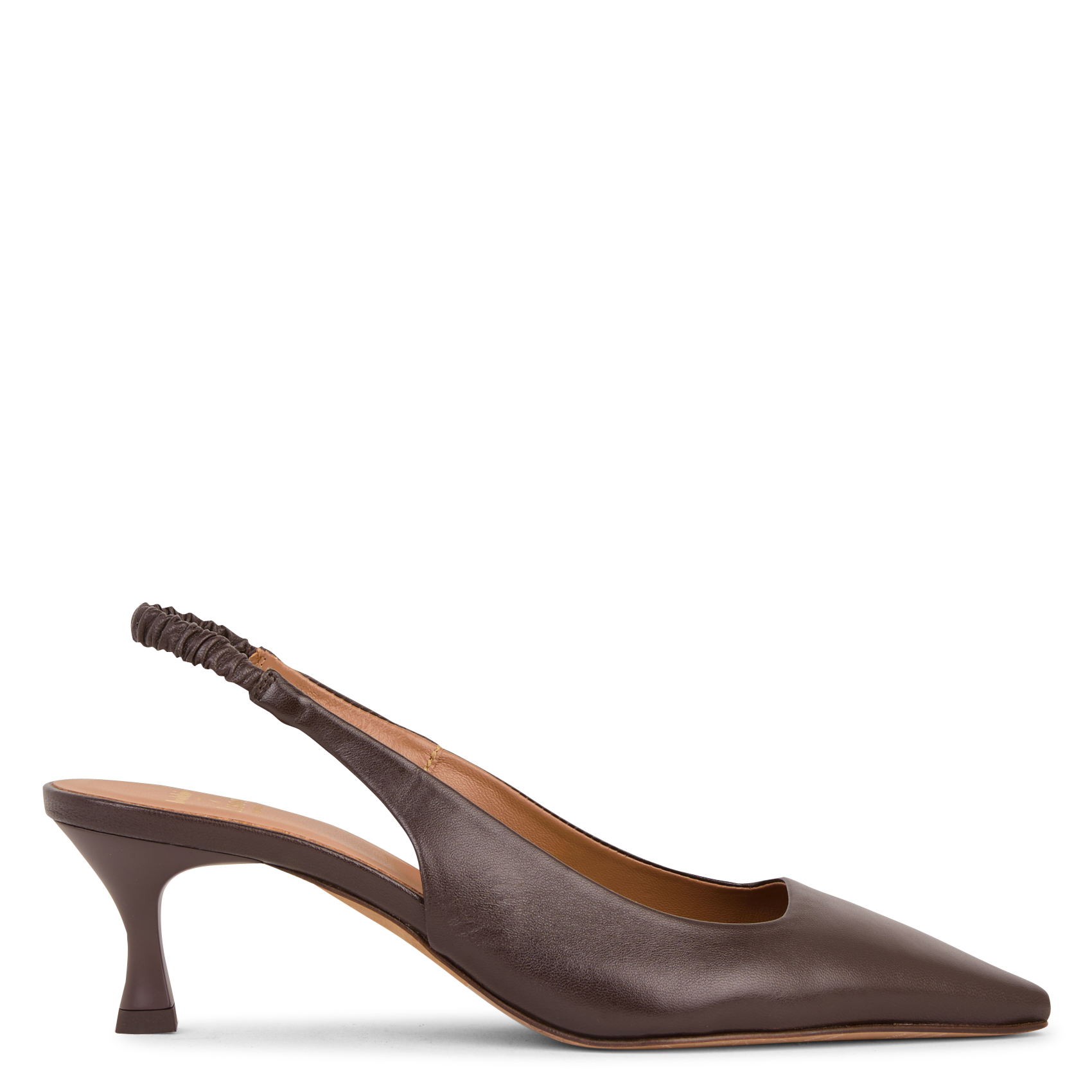Leren slingback-pumps Ristretto Bobbies - Dames MIRANDA | Place des  Tendances