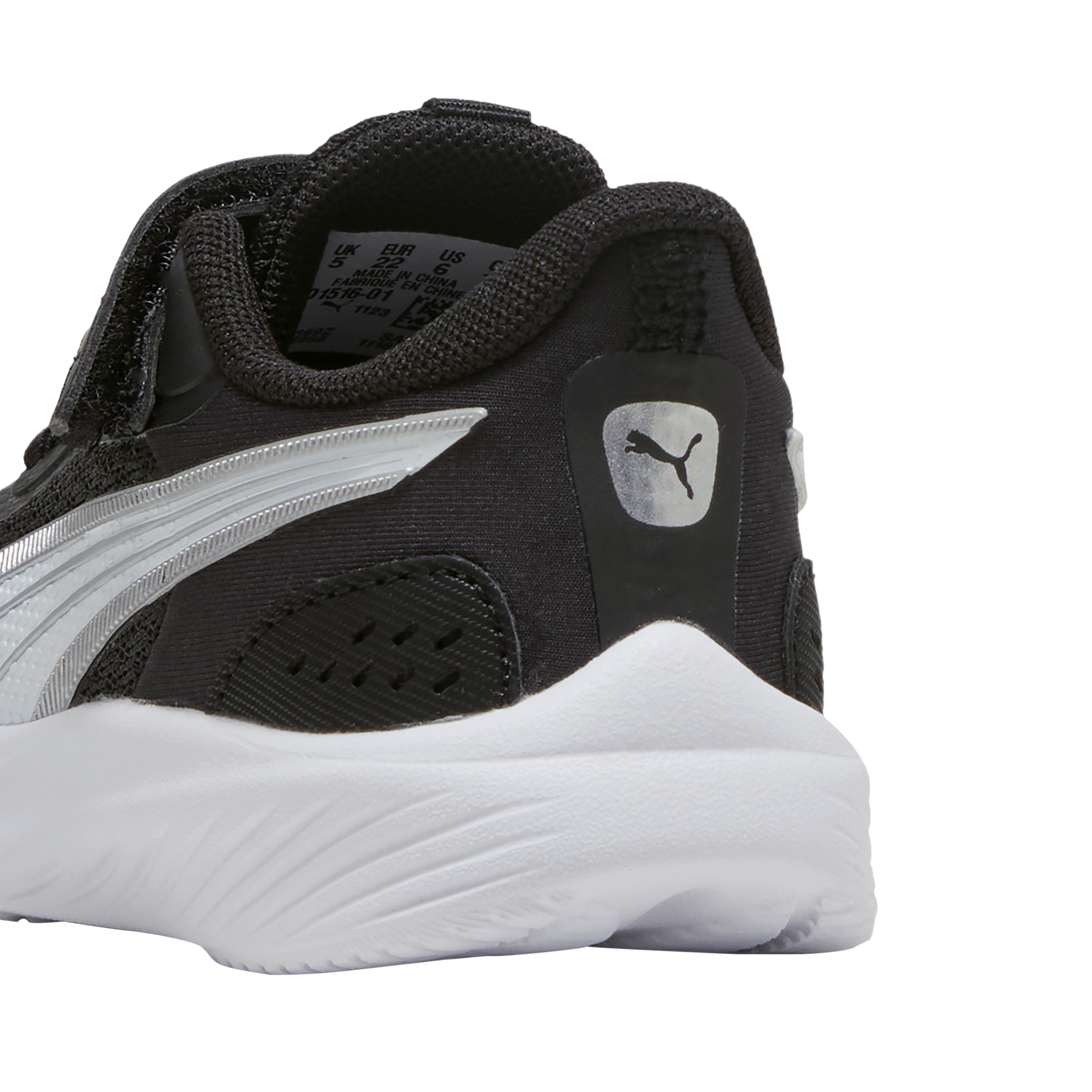 Children's sneakers with Velcro straps. PUMA Black