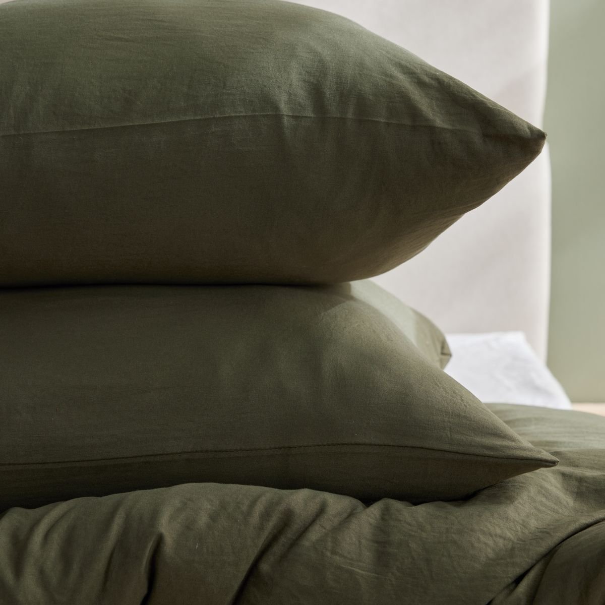 Cotton bedding set TODAY LINGE DE MAISON Green