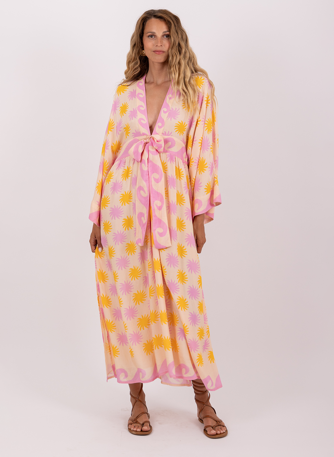 Robe ample longue en coton SUNDRESS Beige