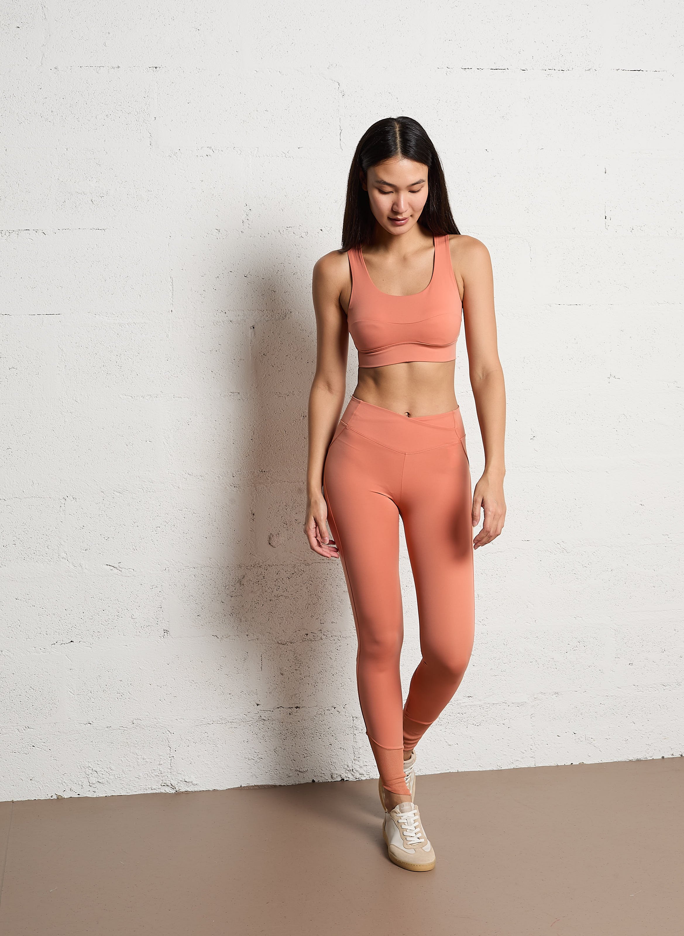 Sportbehatop met ronde hals REPETTO Oranje