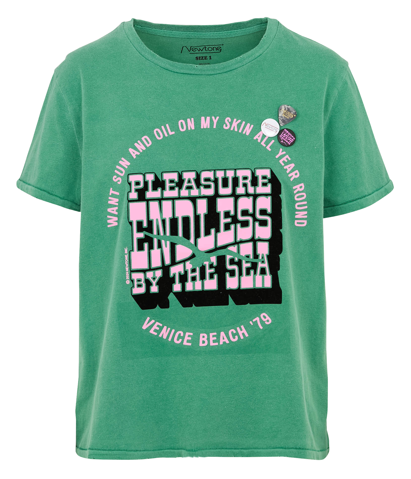 Camiliday round-neck sleeveless cotton top NEWTONE Green