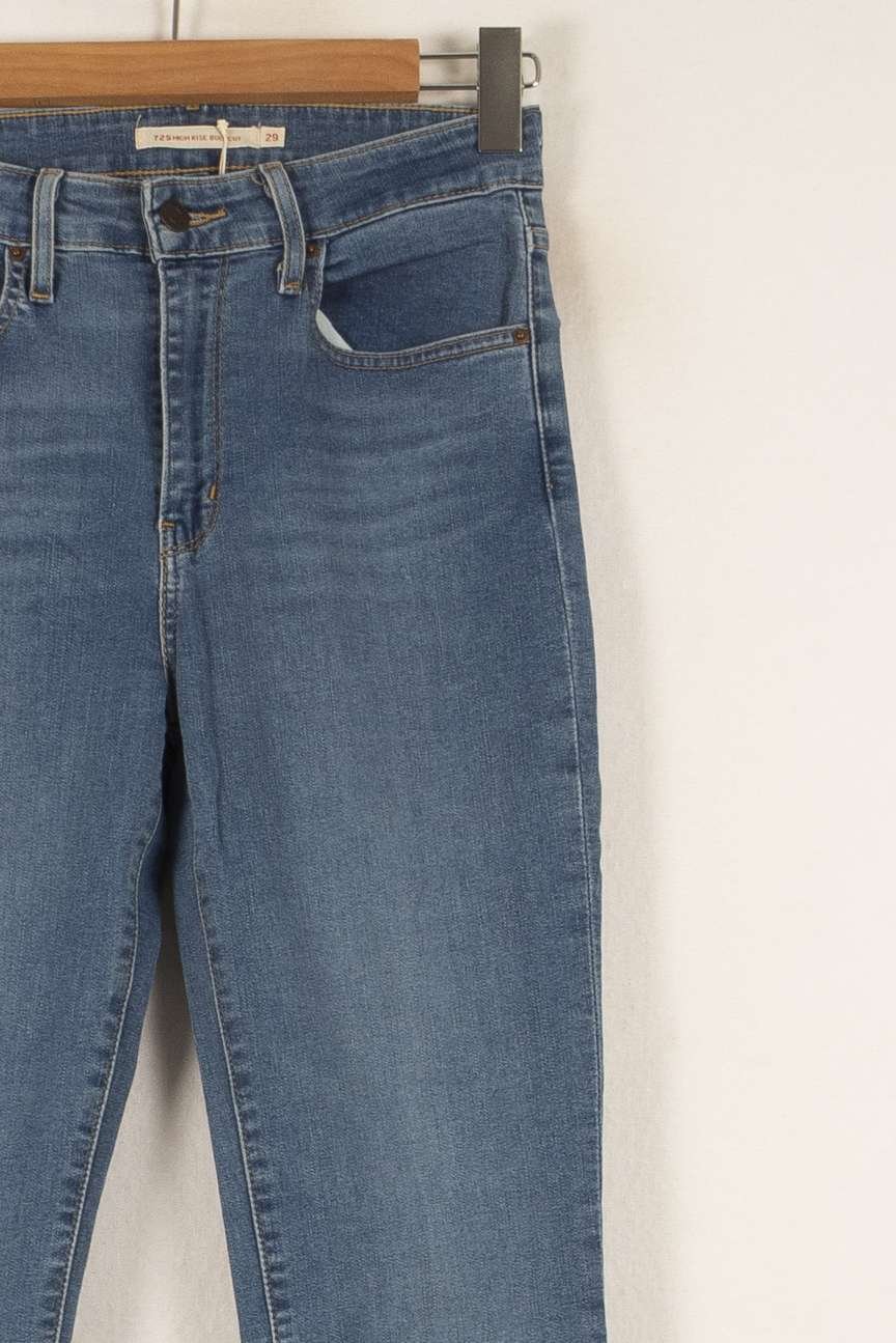 Cropped slim jeans with studs LEVI'S - Seconde main Blue