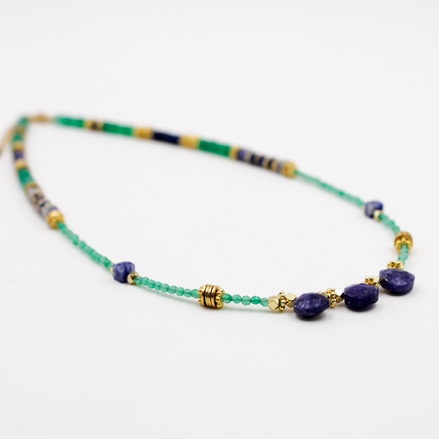 Collier heishi et gouttes - coralie L'ATELIER DES DAMES Doré