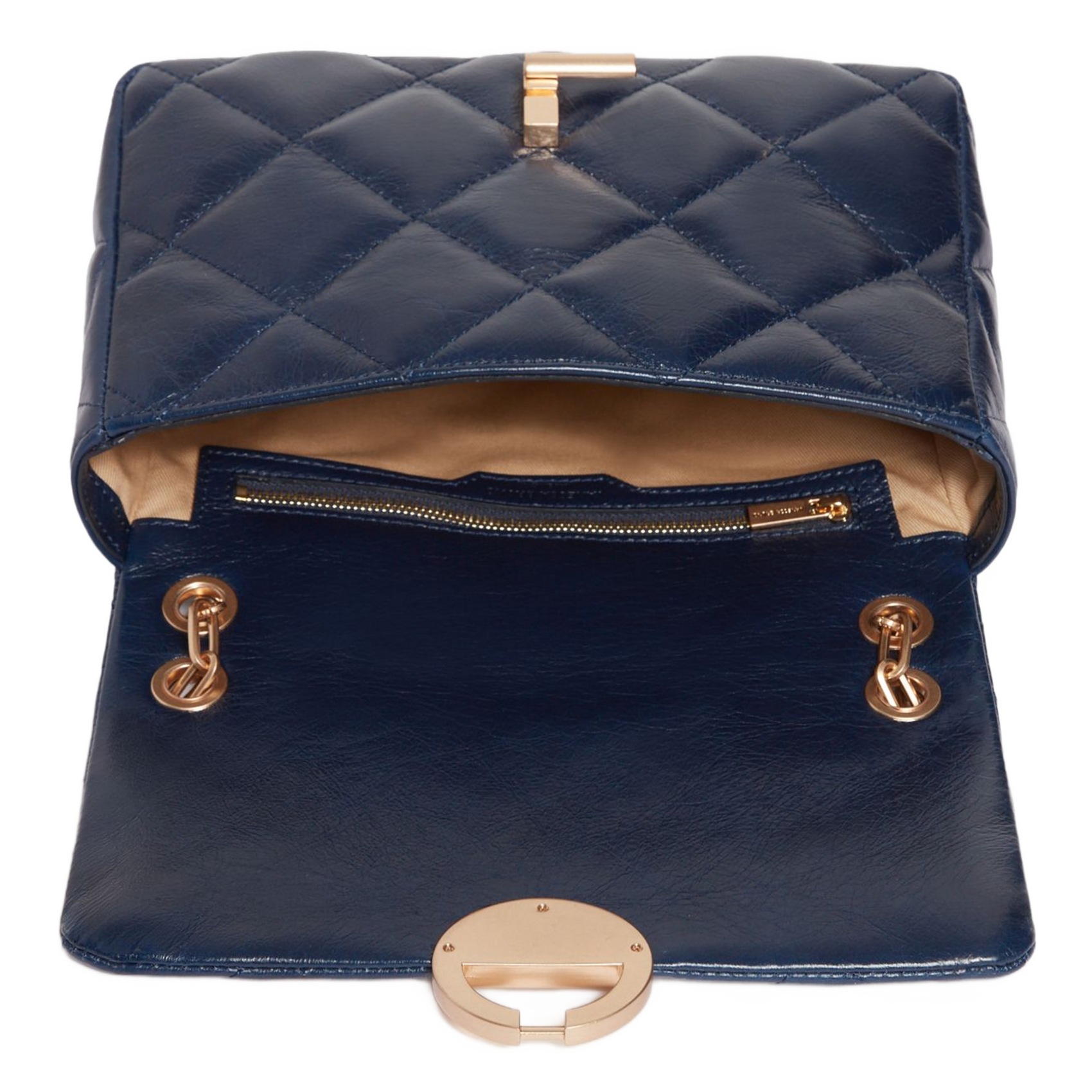 Dori leather shoulder bag VANESSA BRUNO Blue
