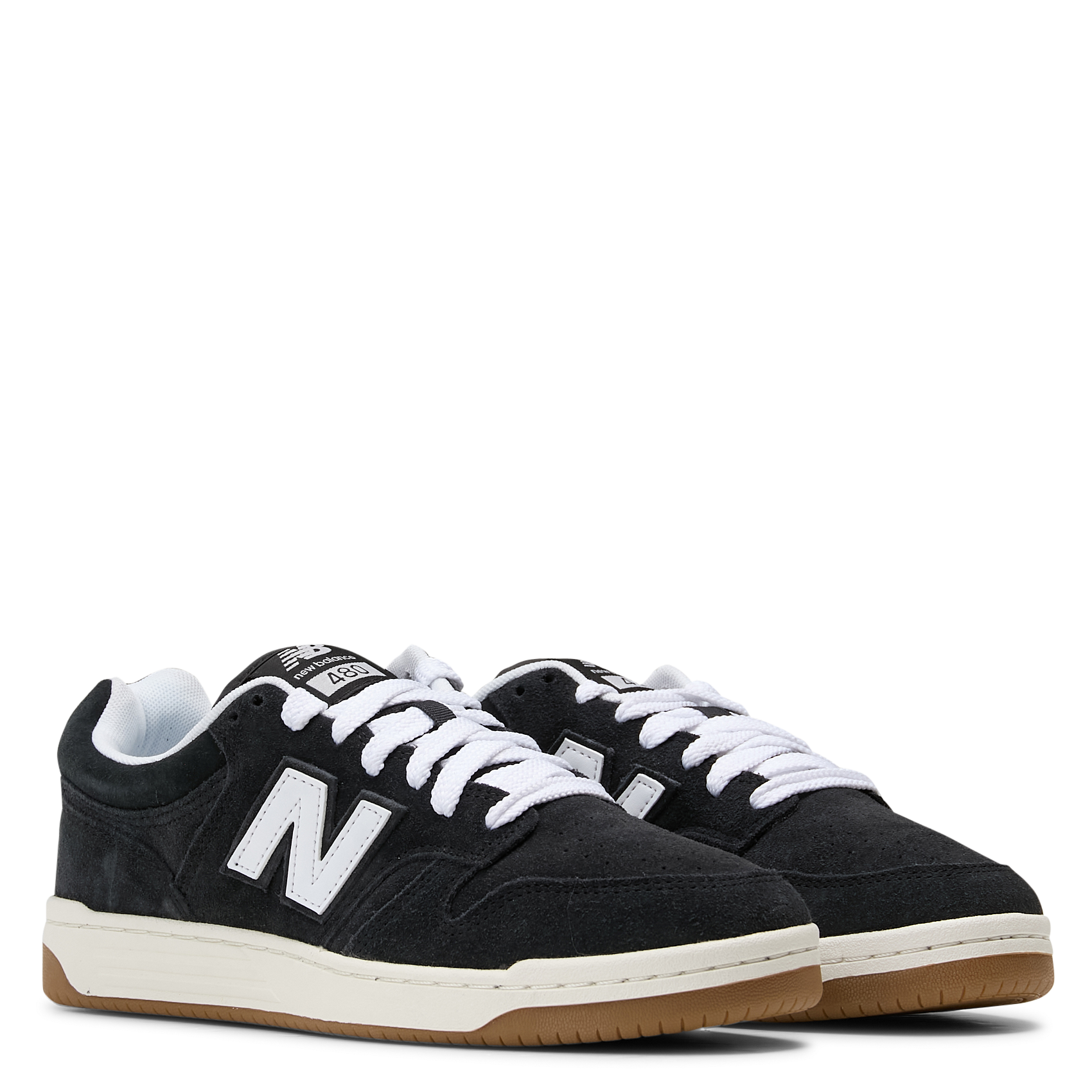 Low-top leather mix sneakers NEW BALANCE Black
