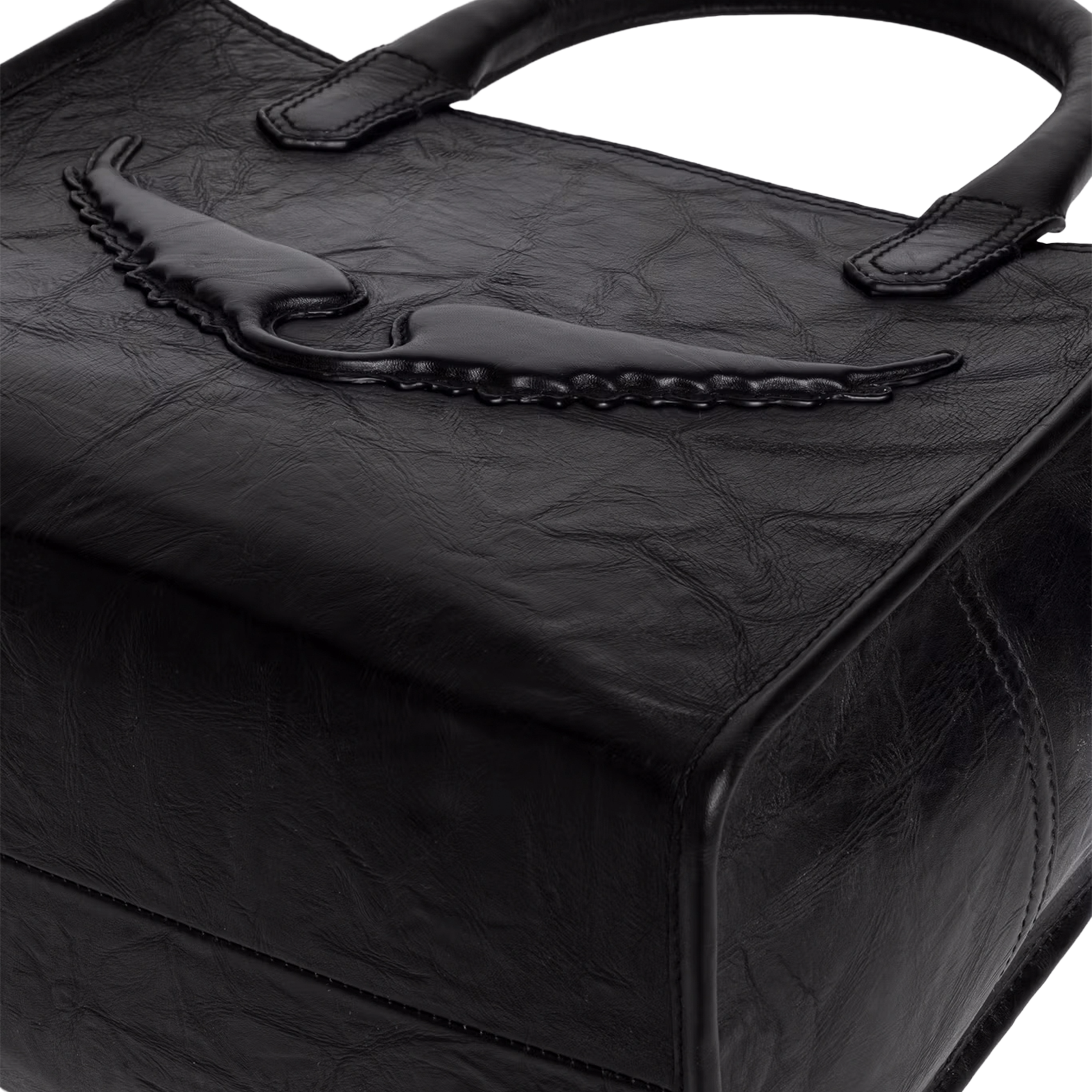 Bowlingtas van nerfleer met rits ZADIG&VOLTAIRE Zwart