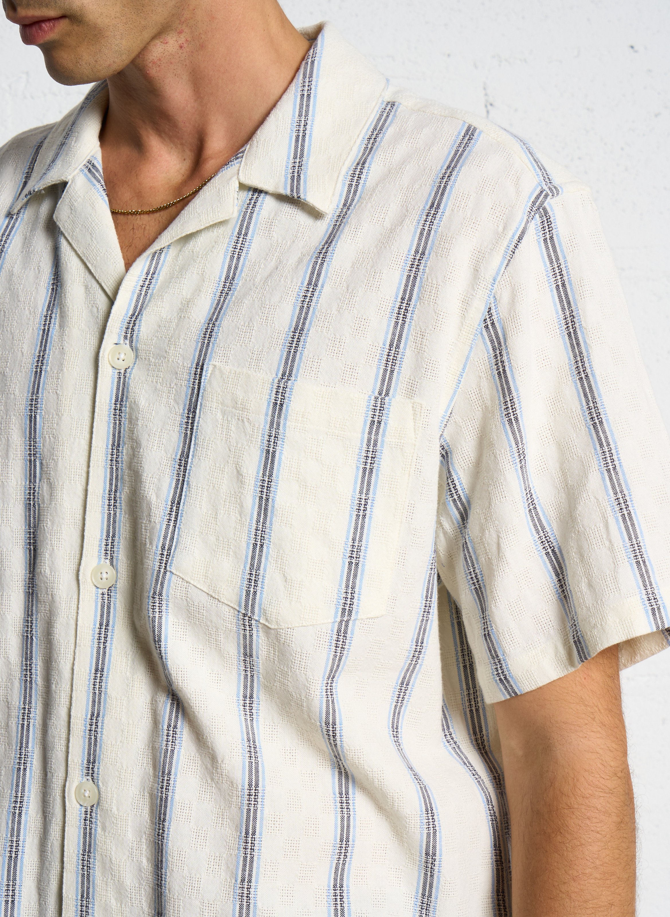 Effen overhemd Colonel LES DEUX Beige