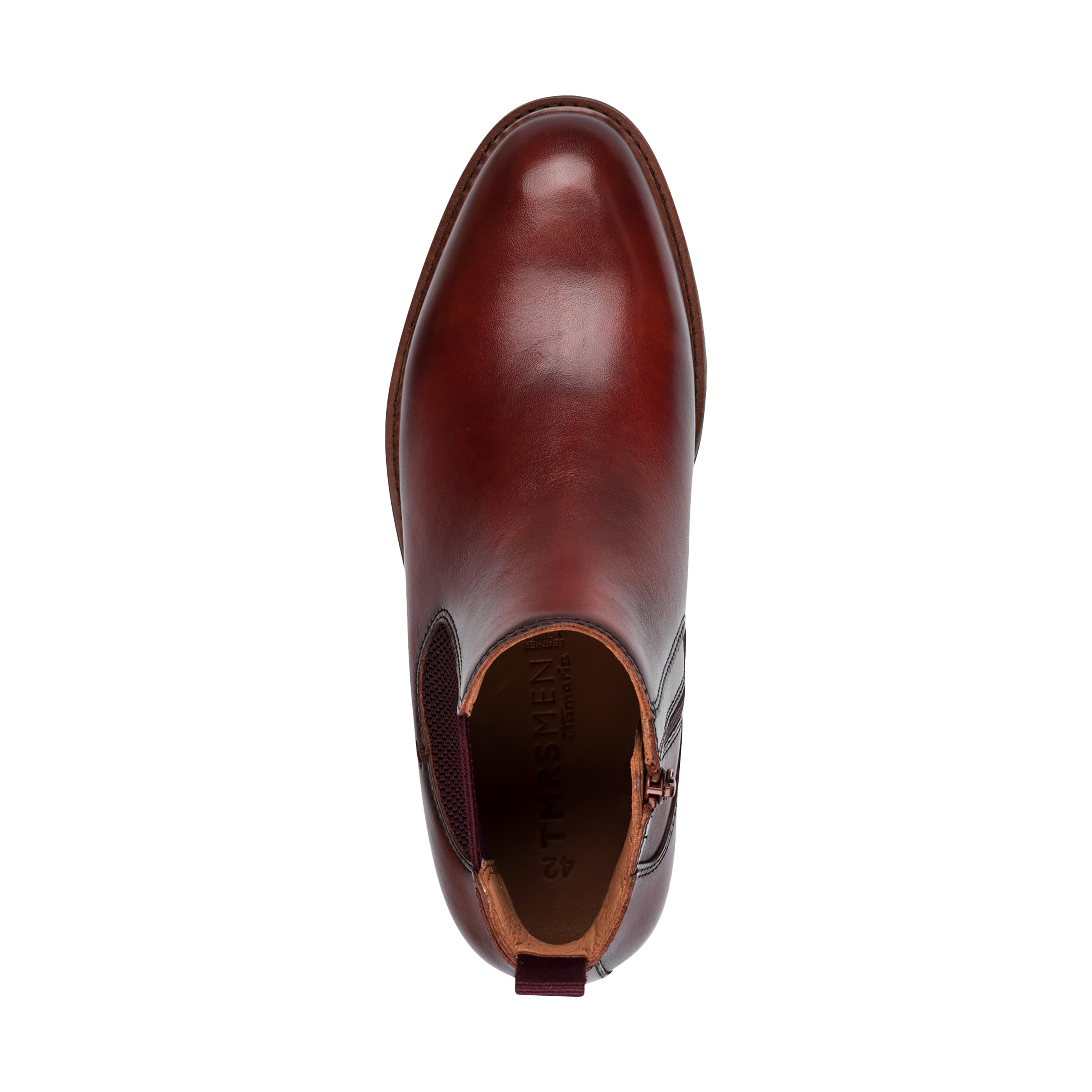 Leather Chelsea boot TAMARIS Brown