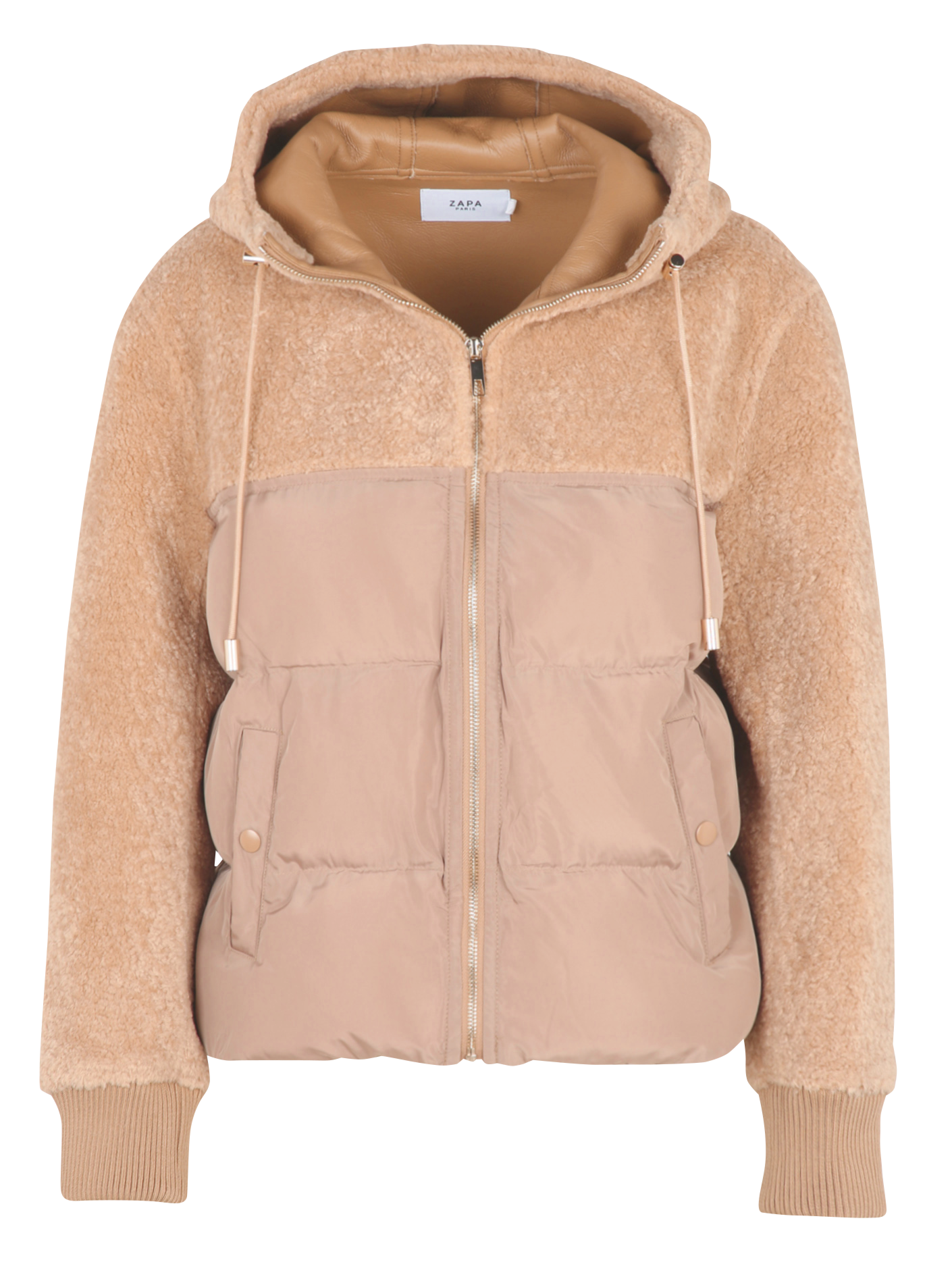 Manteau à capuche ZAPA Marron